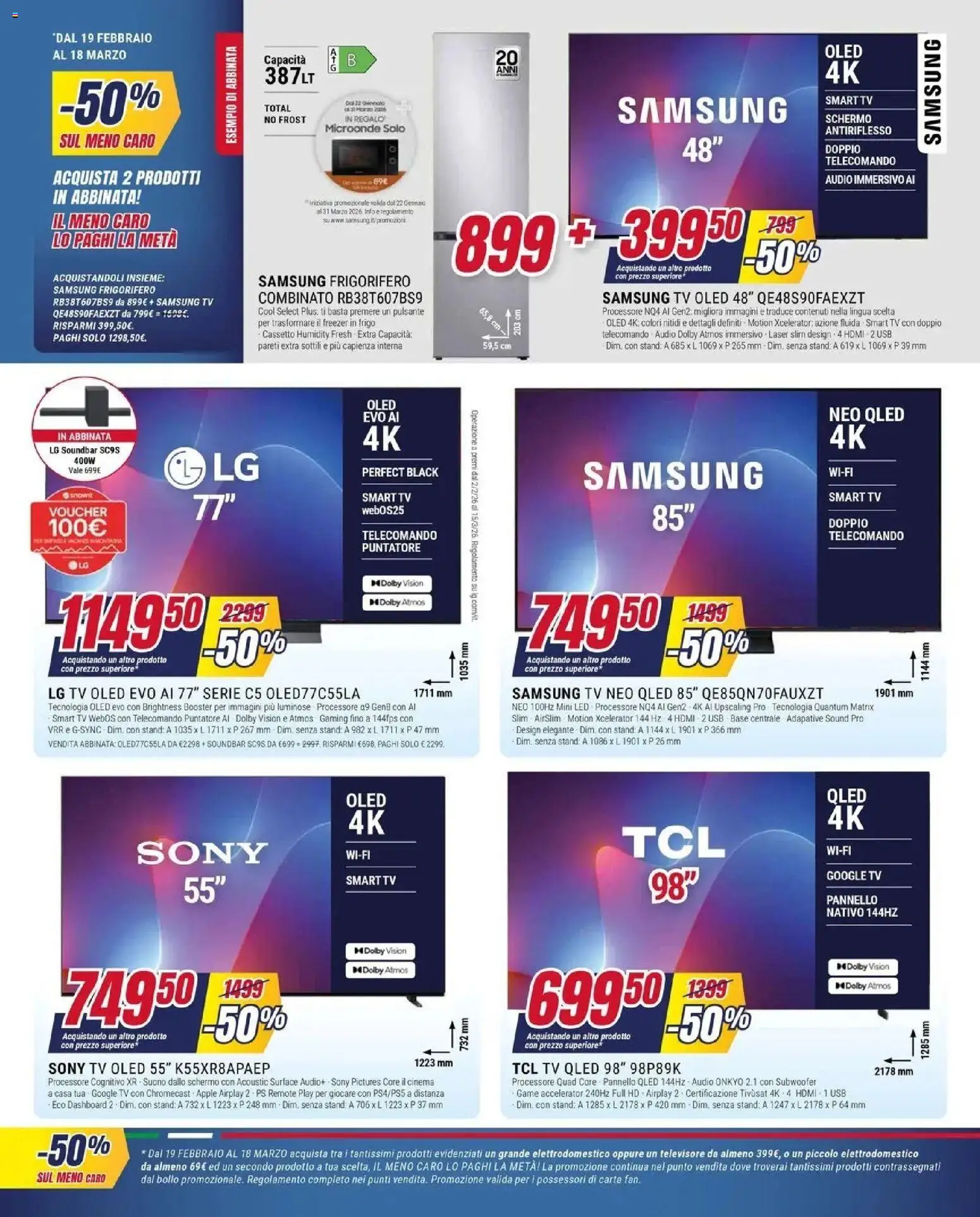 Volantino Trony del 04.03.2026 | Pagina: 15 | Prodotti: Telecomando, Freezer, TV, Frigorifero