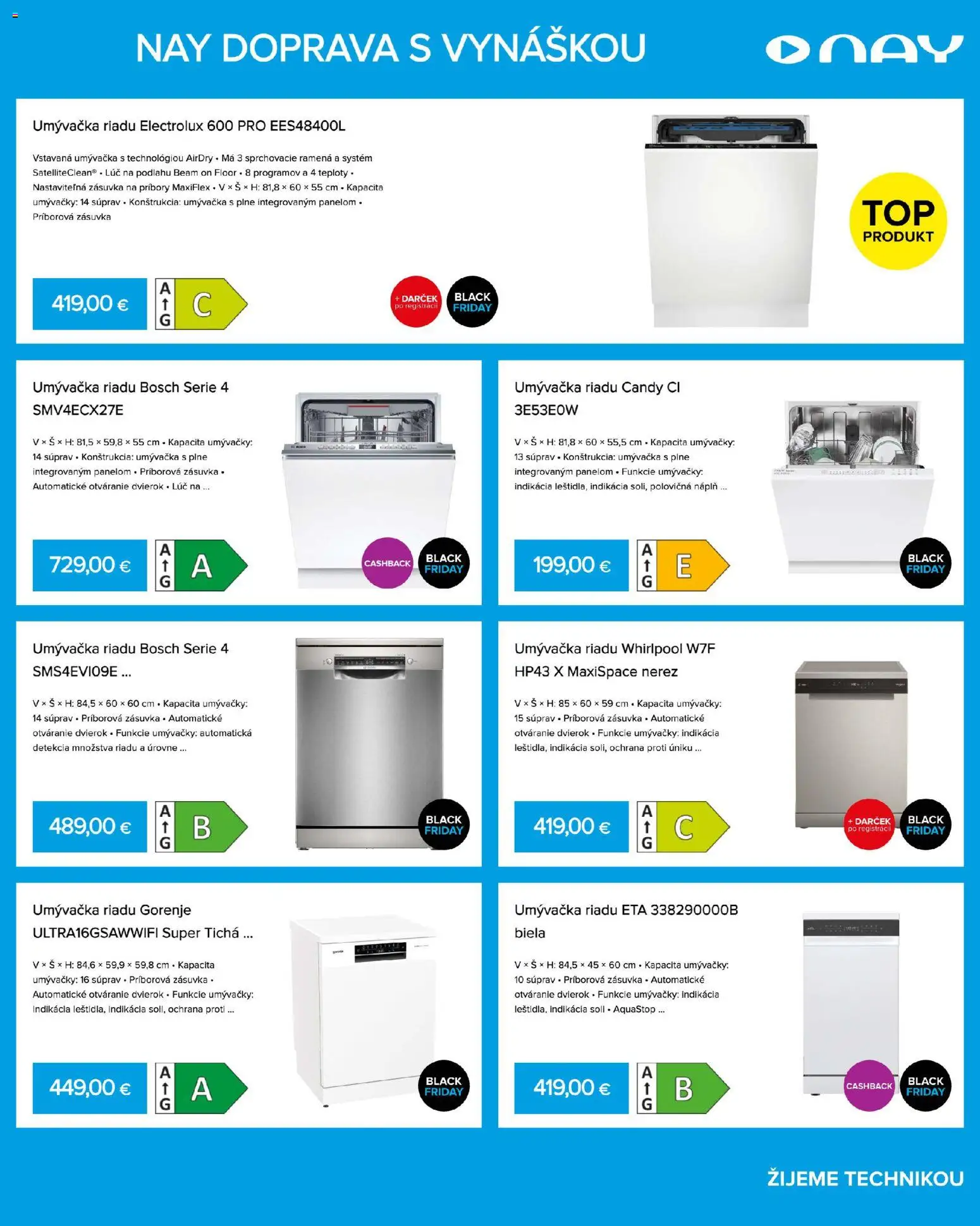 Nové NAY Elektrodom akcie – leták je platný od 10.11.2025 | Strana: 17 | Produkty: Umývačka riadu, Umývačka, Bosch, Zásuvka
