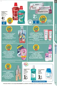 Vista previa E.Leclerc folleto válido desde el 08.10.2025 | Página: 31 | Productos: Antitranspirante, Enjuague bucal, Crema, Té