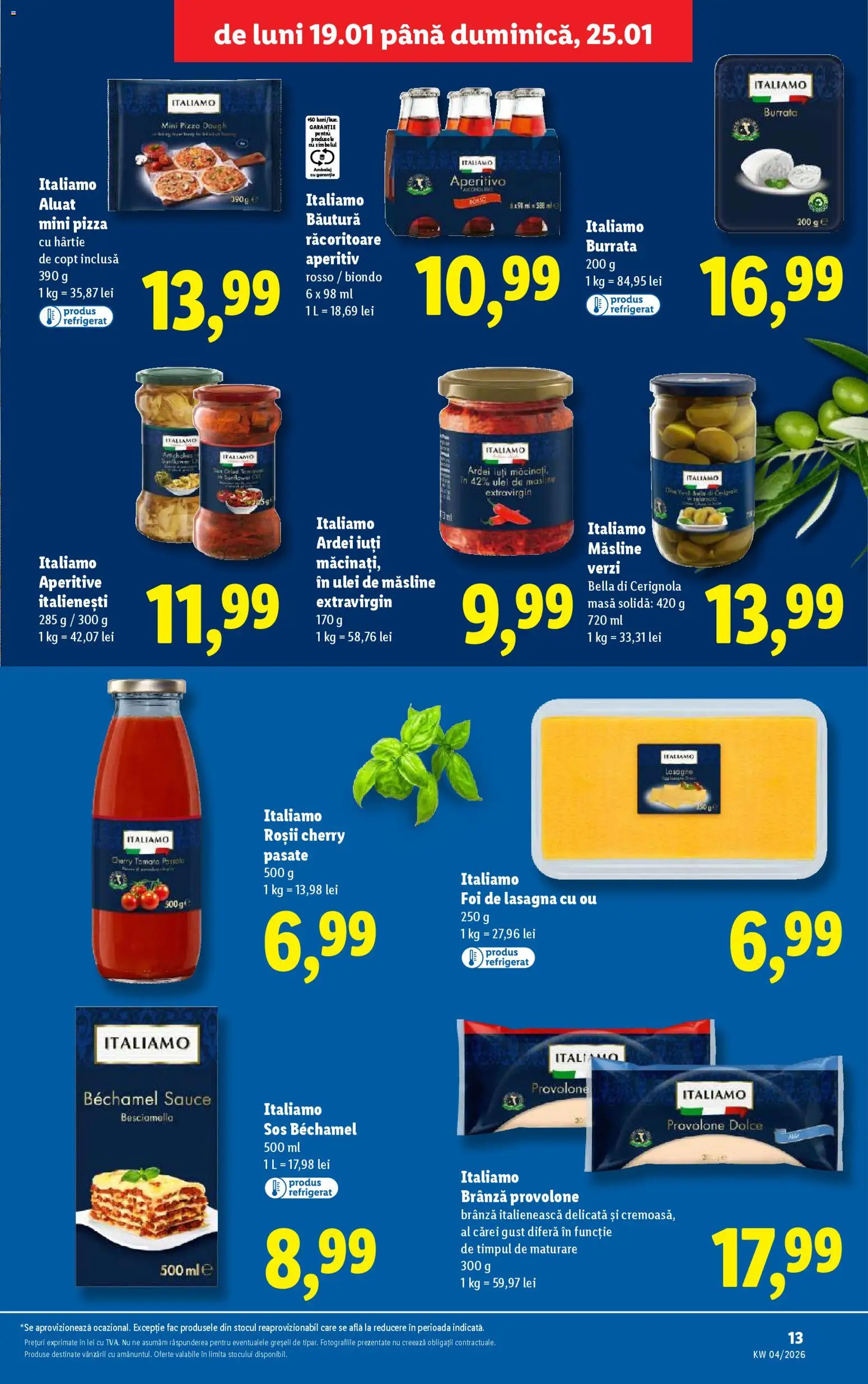 Noul catalog Lidl – valabil de la 19.01.2026 | Pagină: 13 | Produse: Çift taraflı üst, Aluat, Kanca, Sos