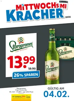 Getränkeland Mittwochs Kracher ab 04.02.2026 gültig