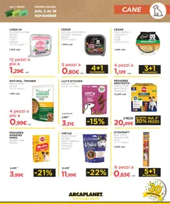 Anteprima del volantino Volantino Arcaplanet	 valido a partire dal 03.11.2025 | Pagina: 15 | Prodotti: Pollo, Maiale, Spinaci, Agnello