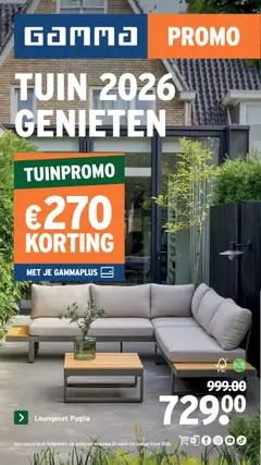 GAMMA Tuinspecialgenieten - Voorbeeld van een folder van GAMMA, geldig van 25.03.2026
