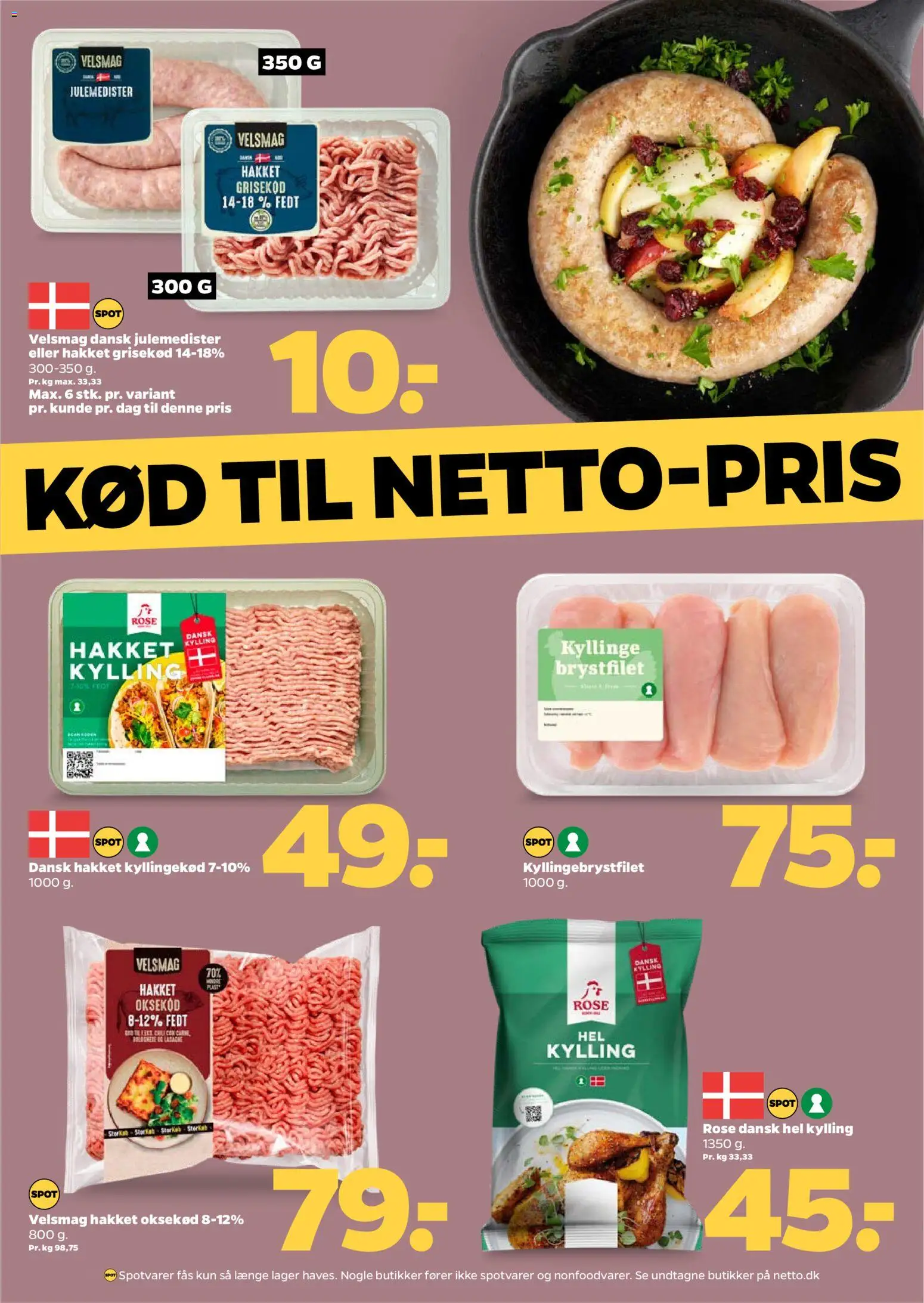 Netto tilbudsavis – gyldig fra 01.11.2025 | Side: 17 | Produkter: Kyllingekød, Oksekød