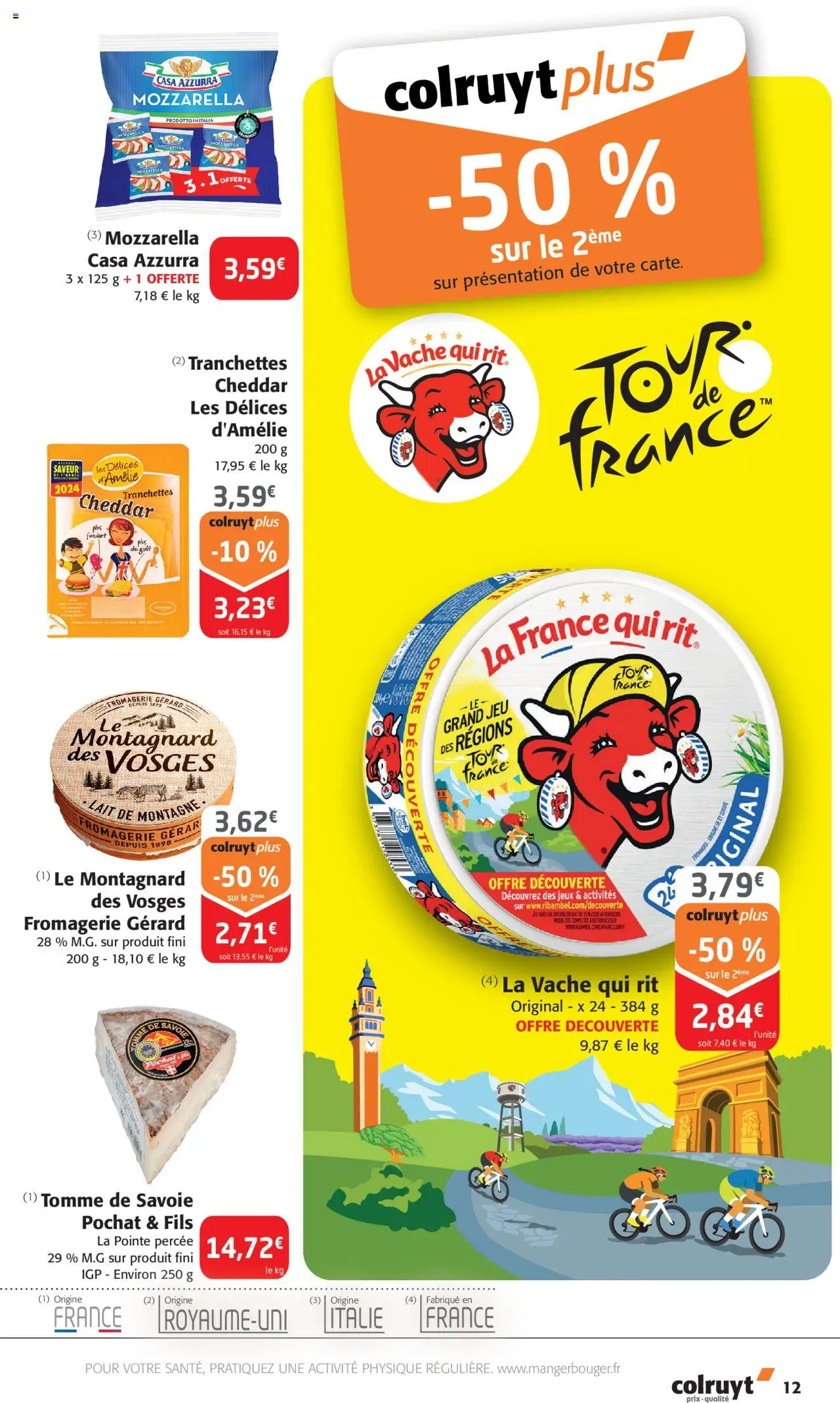  | Page: 12 | Produits: Mozzarella, Lait, Jeux, Cheddar