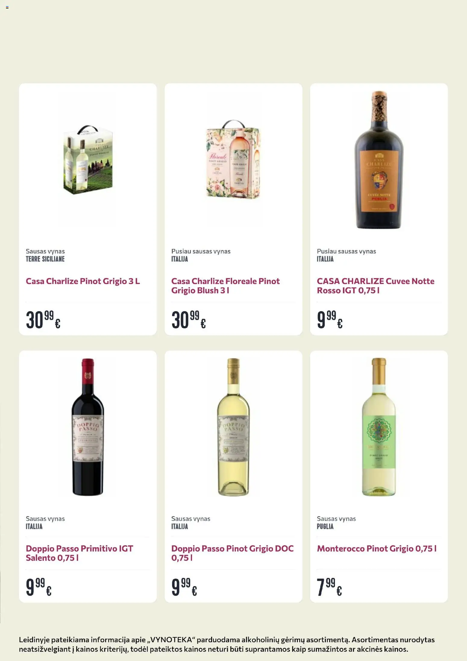 VYNOTEKA akcijos nuo 20.04.2026 | Puslapis: 18 | Prekių: Vynas