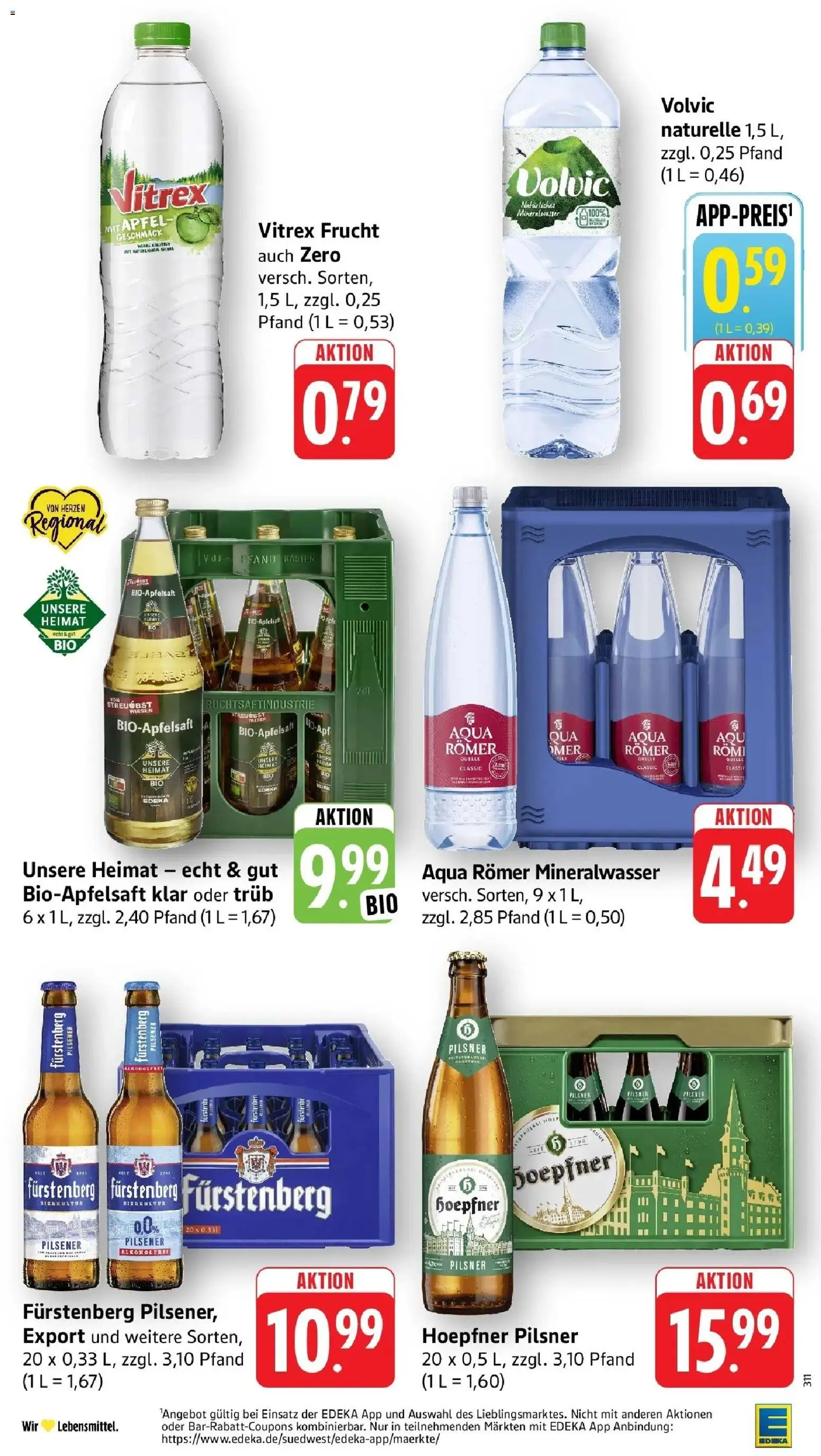 Edeka prospekt Karlsbad-Langensteinbach	 – gültig ab 02.03.2026 | Seite: 29 | Produkte: Äpfel, Mineralwasser, Apple, Volvic