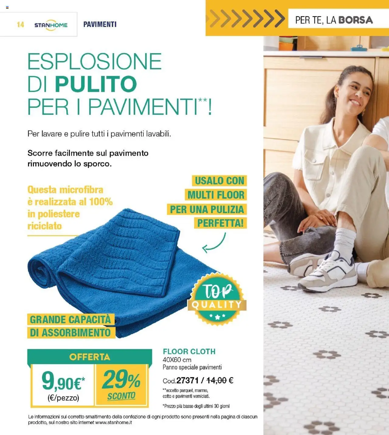 Volantino Stanhome del 09.09.2025 | Pagina: 15 | Prodotti: Pavimento, Borsa