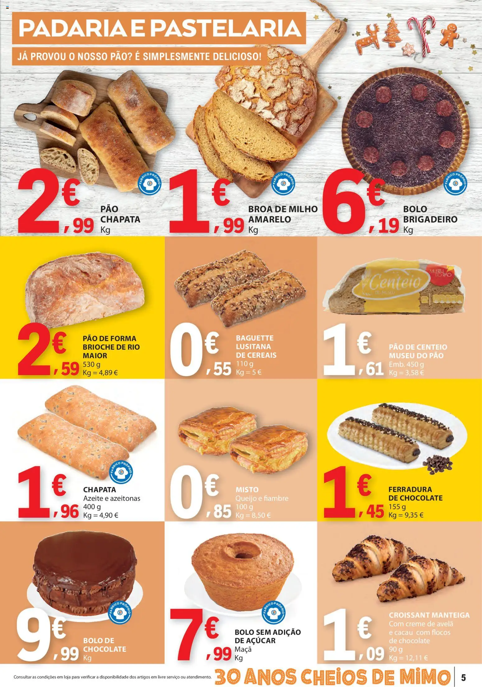 E.Leclerc folheto │ válido de 06.11.2025 | Página: 5 | Produtos: Centeio, Maça, Chocolate, Açúcar