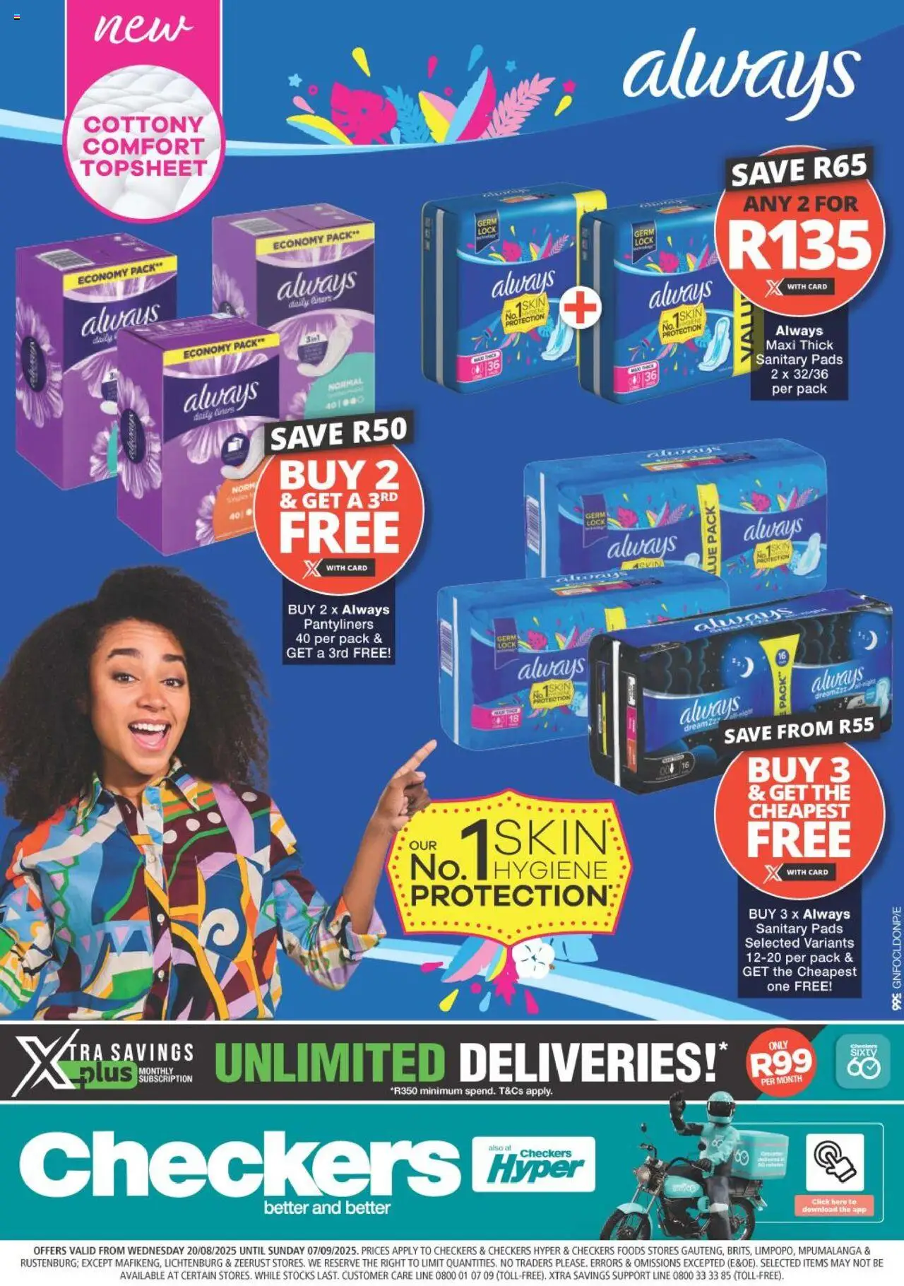 Checkers Gauteng - Always Promotion │ valid from 20.08.2025 | Page: 1 | Products: Lock, Pads