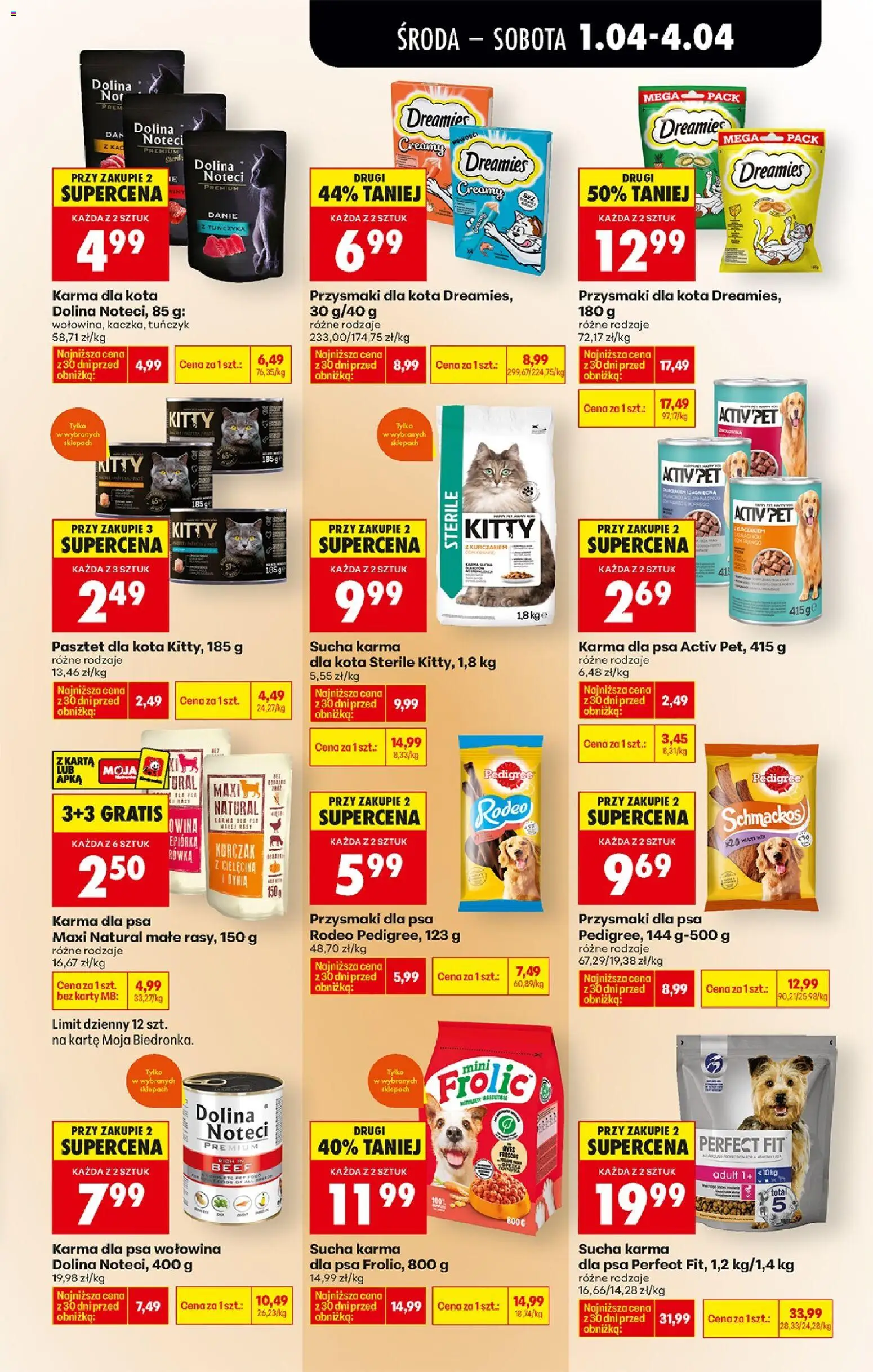 Biedronka gazetka od środy od 01.04.2026 | Strona: 71 | Produkty: Dynia, Kurczak, Przysmaki dla kota, Tuńczyk