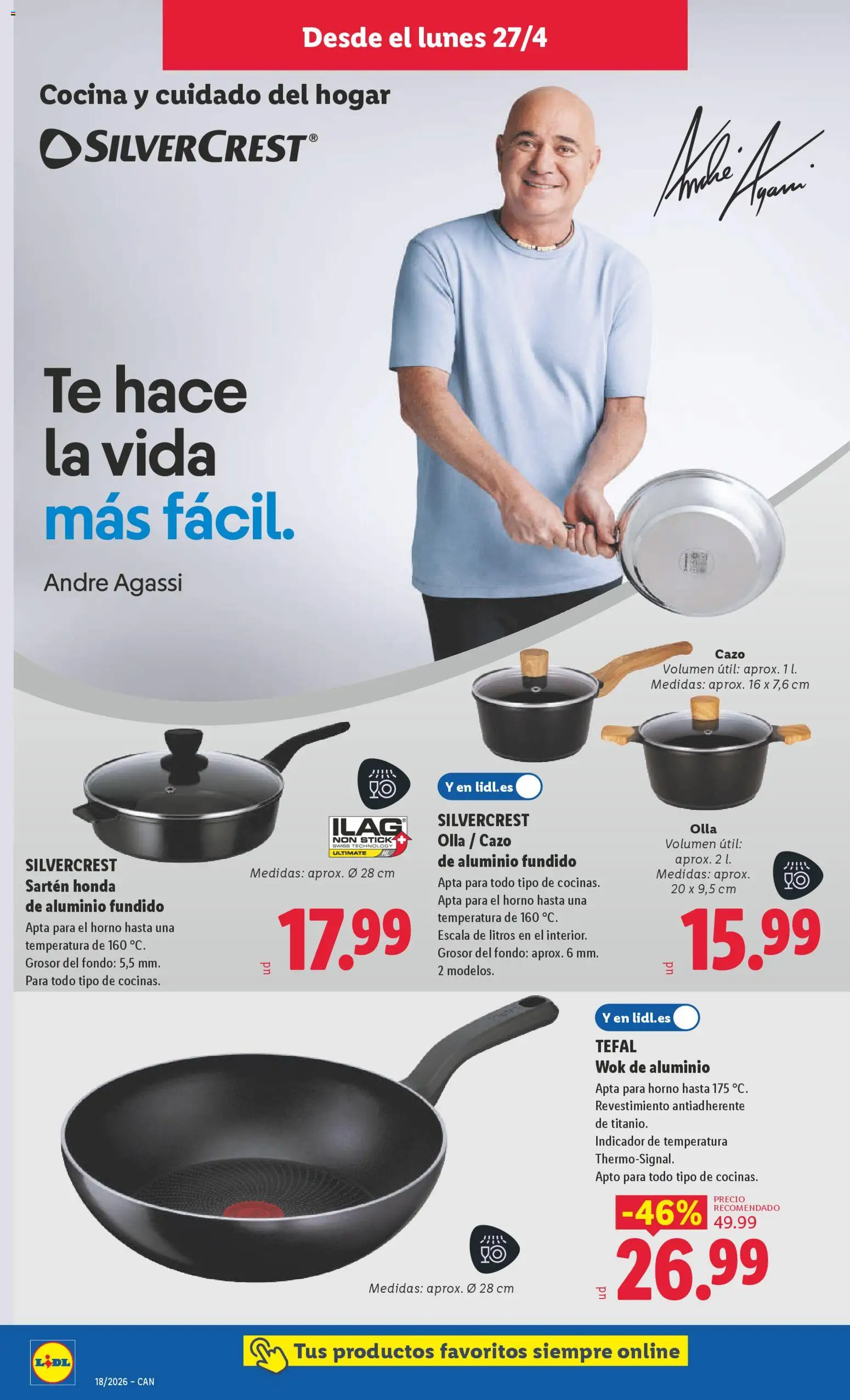 Lidl folleto de bazar │ válido desde el 27.04.2026 | Página: 8 | Productos: El horno, Pan, Té, Horno
