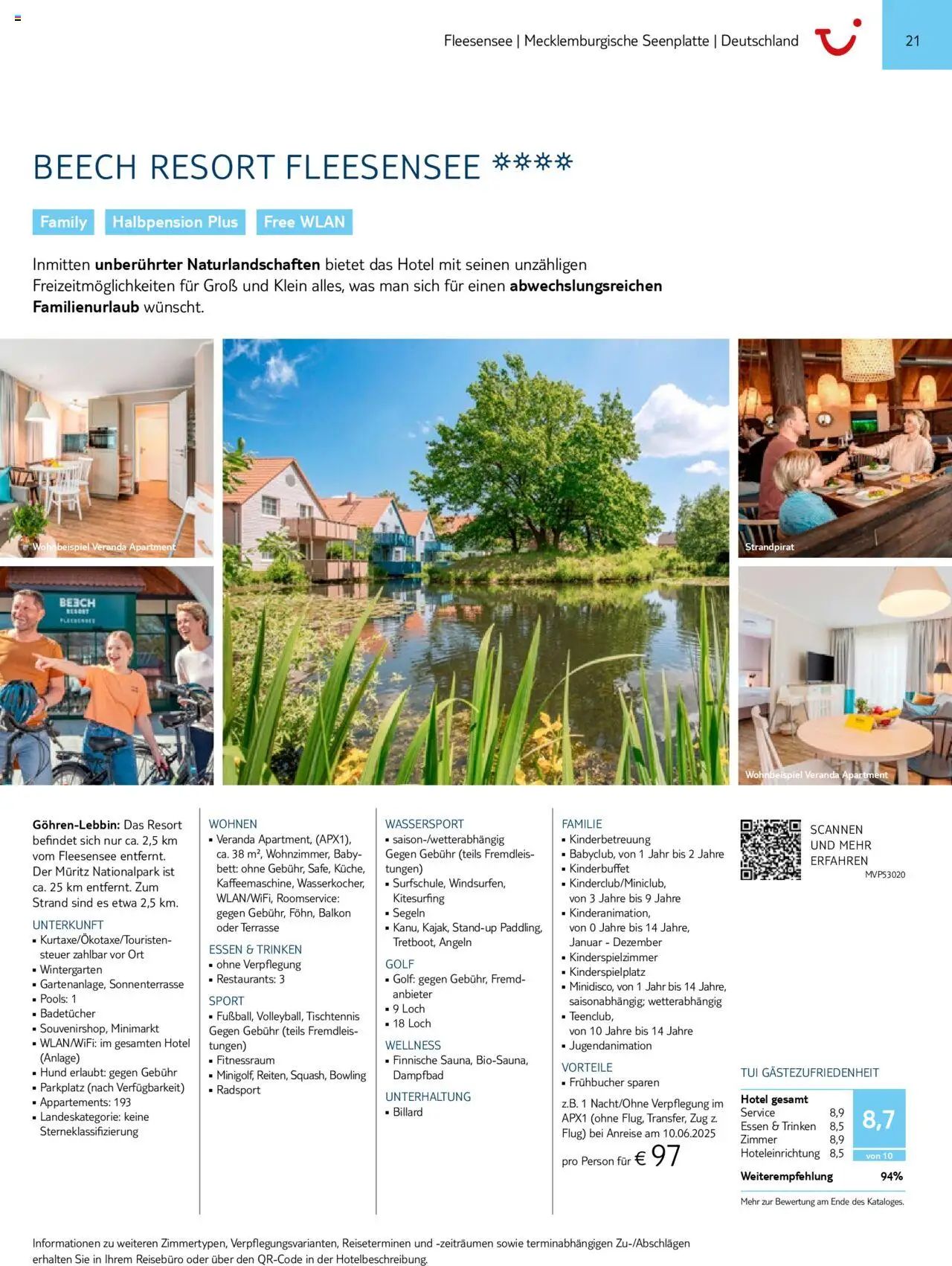 TUI Prospekt 	 – gültig ab 01.11.2024 | Seite: 21 | Produkte: Bett