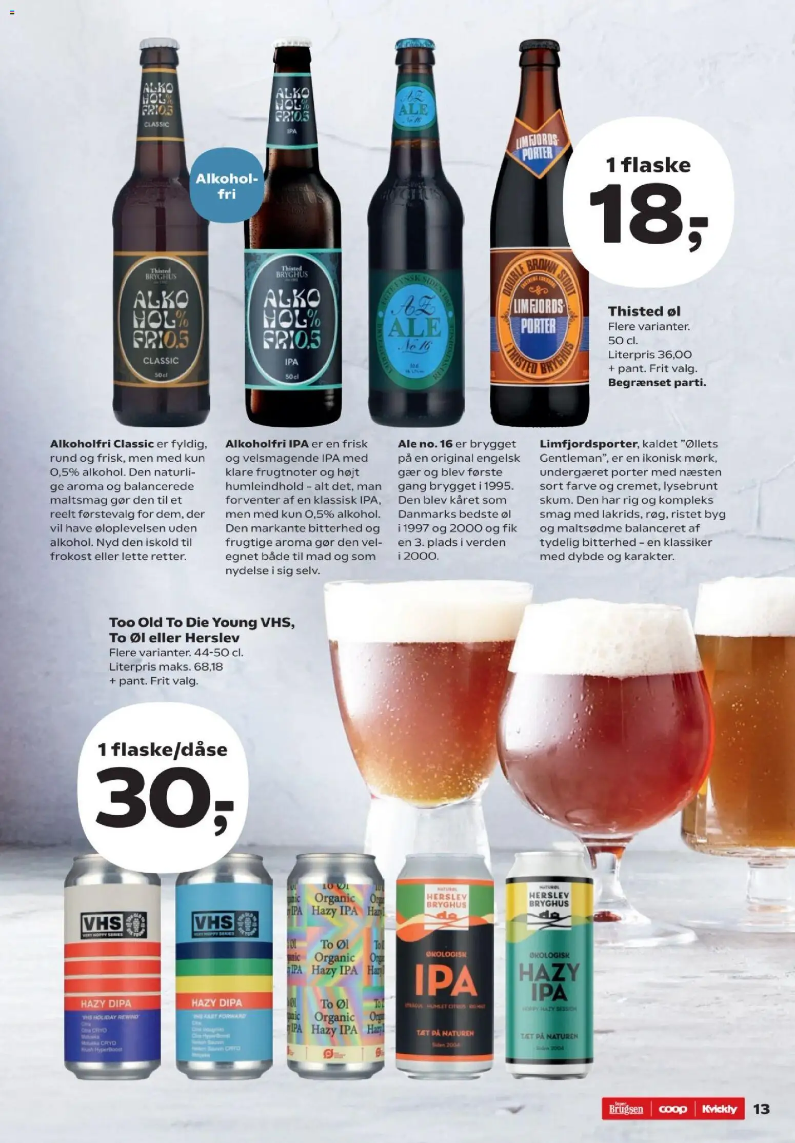 Kvickly tilbudsavis – gyldig fra 06.03.2026 | Side: 13 | Produkter: Øl, Hat, Søm