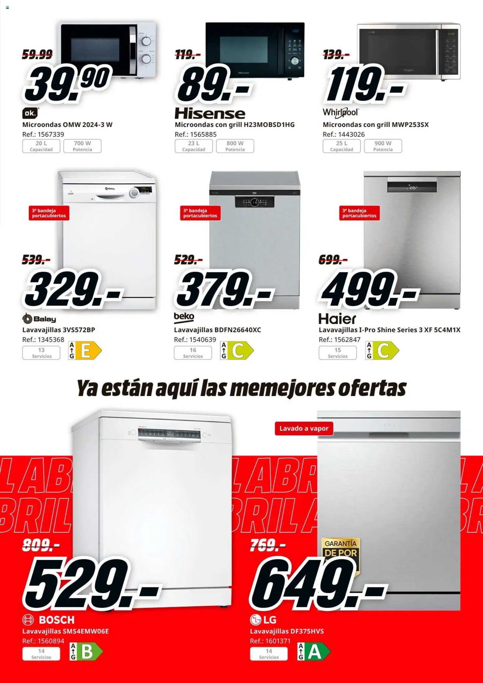 Media Markt folleto │ válido desde el 06.04.2026 | Página: 6 | Productos: Lavavajillas, Bandeja