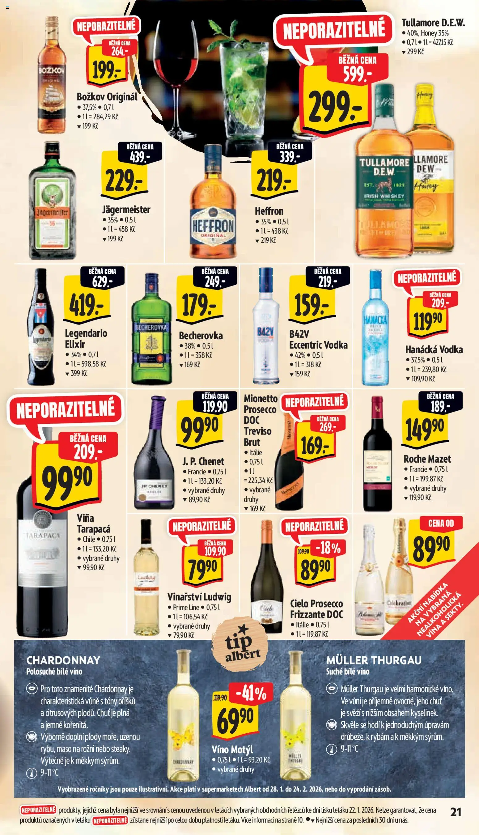 Albert leták - Supermarket od 28.01.2026 | Strana: 27 | Produkty: Bílé víno, Maso, Božkov, Božkov originál