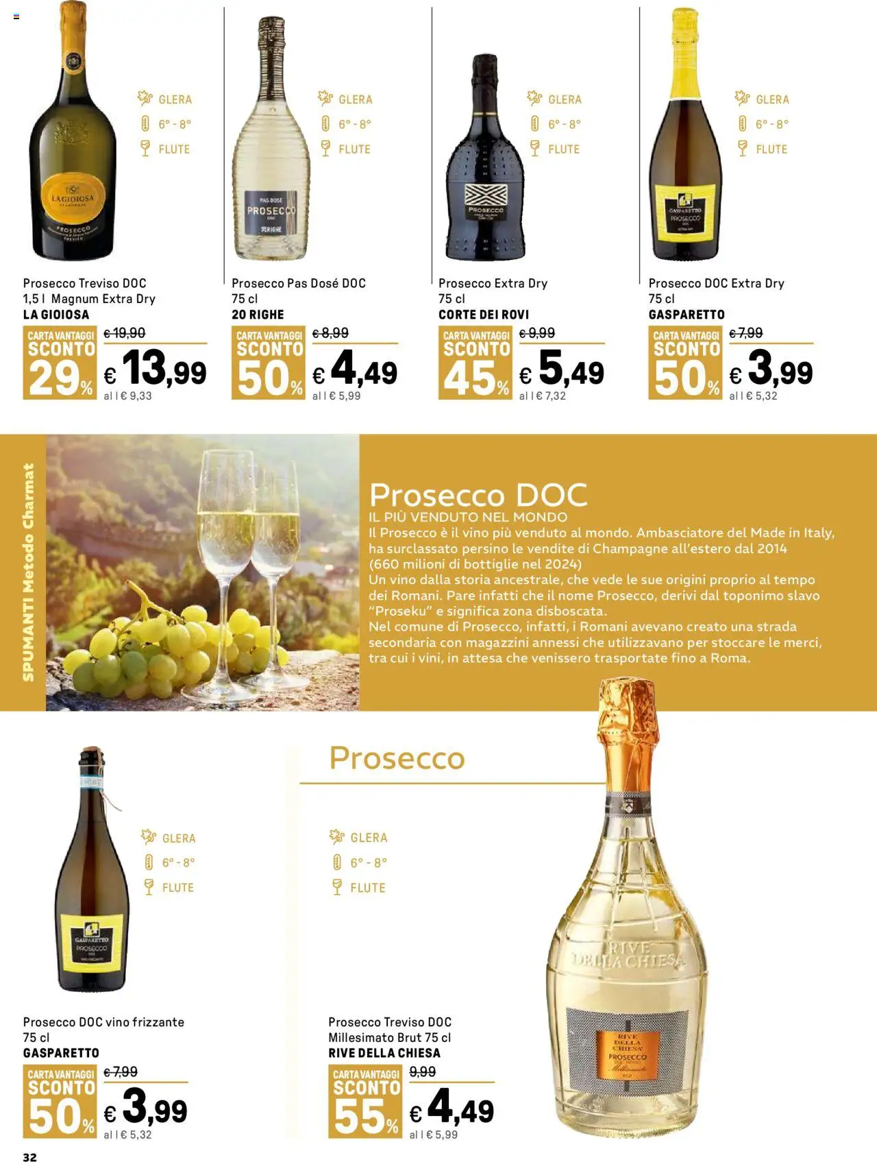 Volantino Iper del 13.10.2025 | Pagina: 32 | Prodotti: Prosecco, Vino, Champagne
