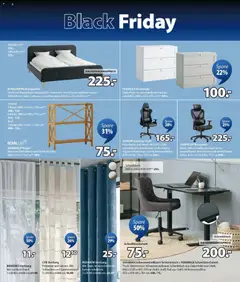 JYSK - Black Friday ab 19.10.2025 gültig | Seite: 6 | Produkte: Kommode, Lattenrost, Stuhl, Vorhang
