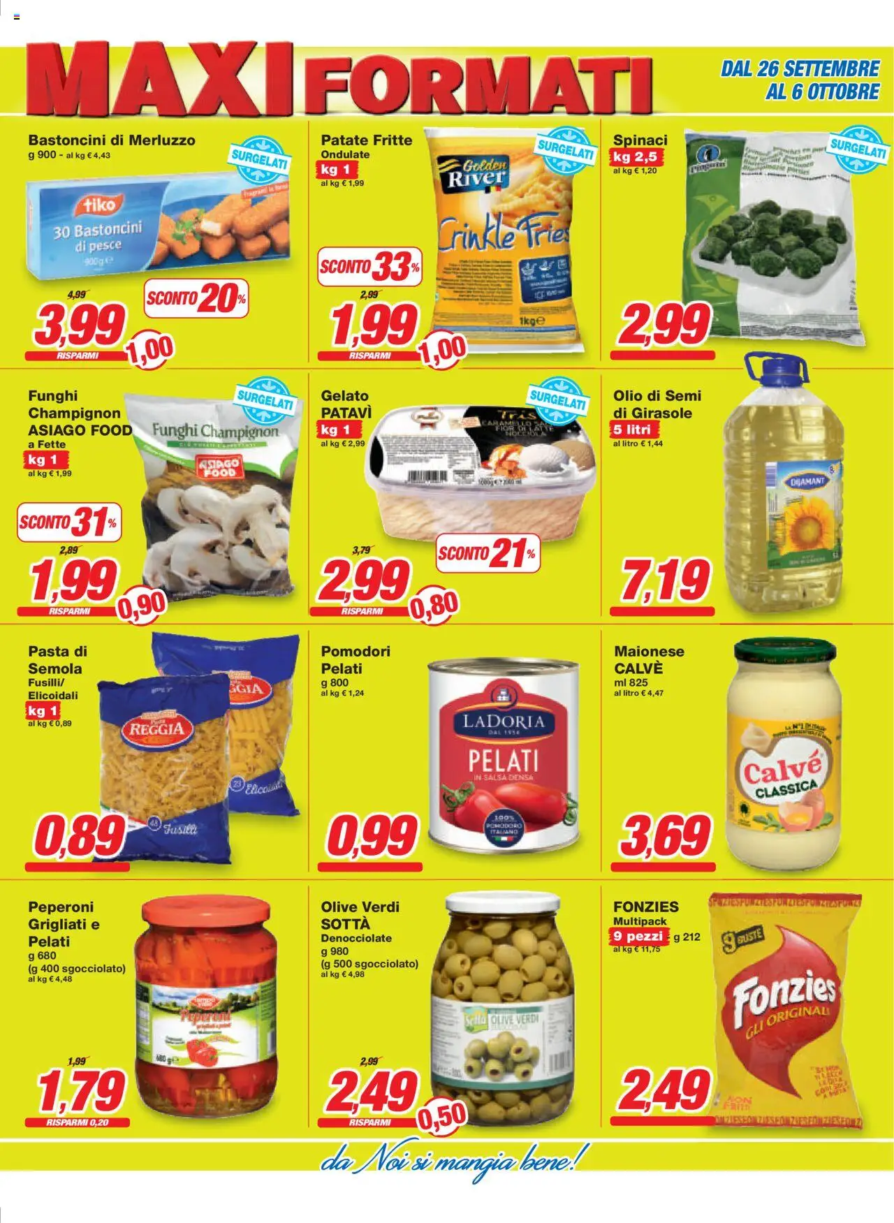 Volantino Prix del 26.09.2025 | Pagina: 11 | Prodotti: Pesce, Gelato, Patate, Funghi