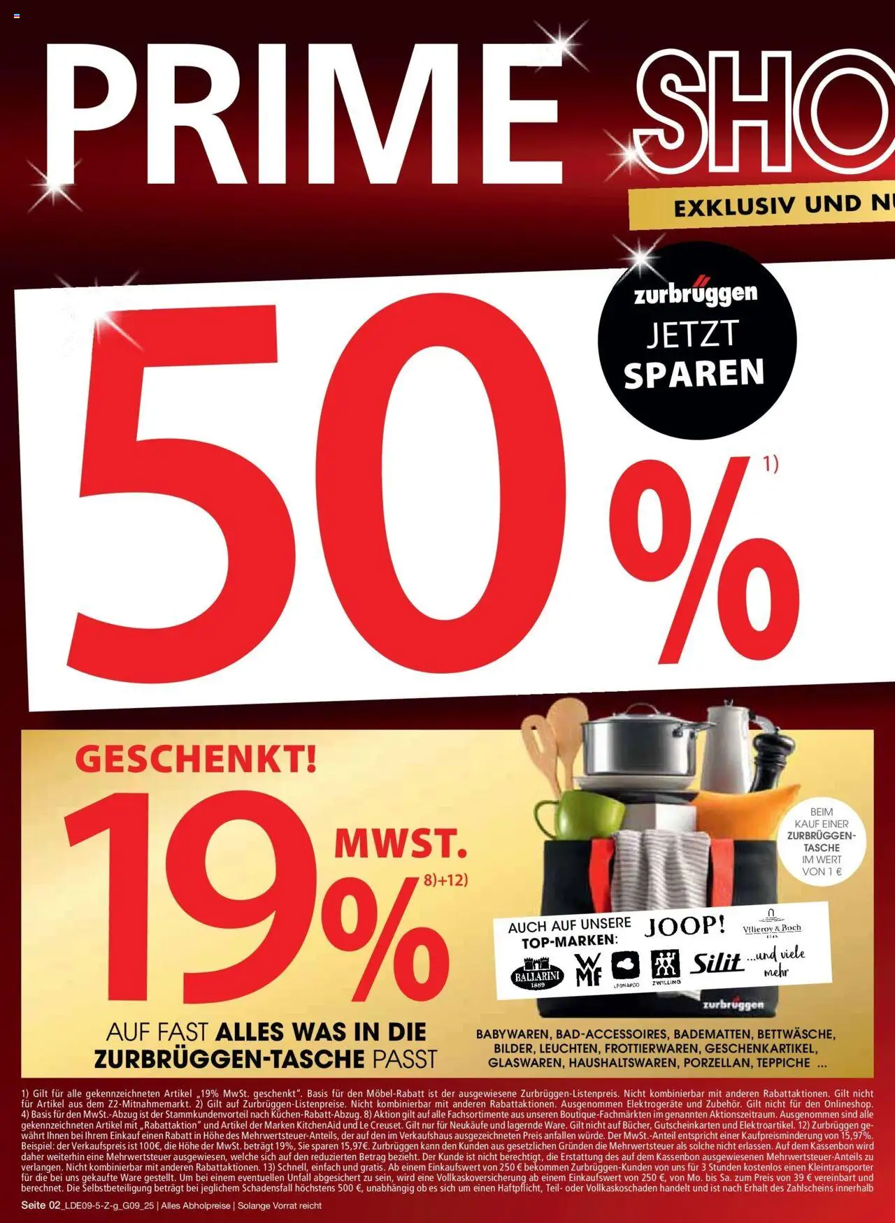 Zurbrüggen - Zurbrüggen: Prime Shopping week – gültig ab 12.09.2025 | Seite: 2 | Produkte: Tasche