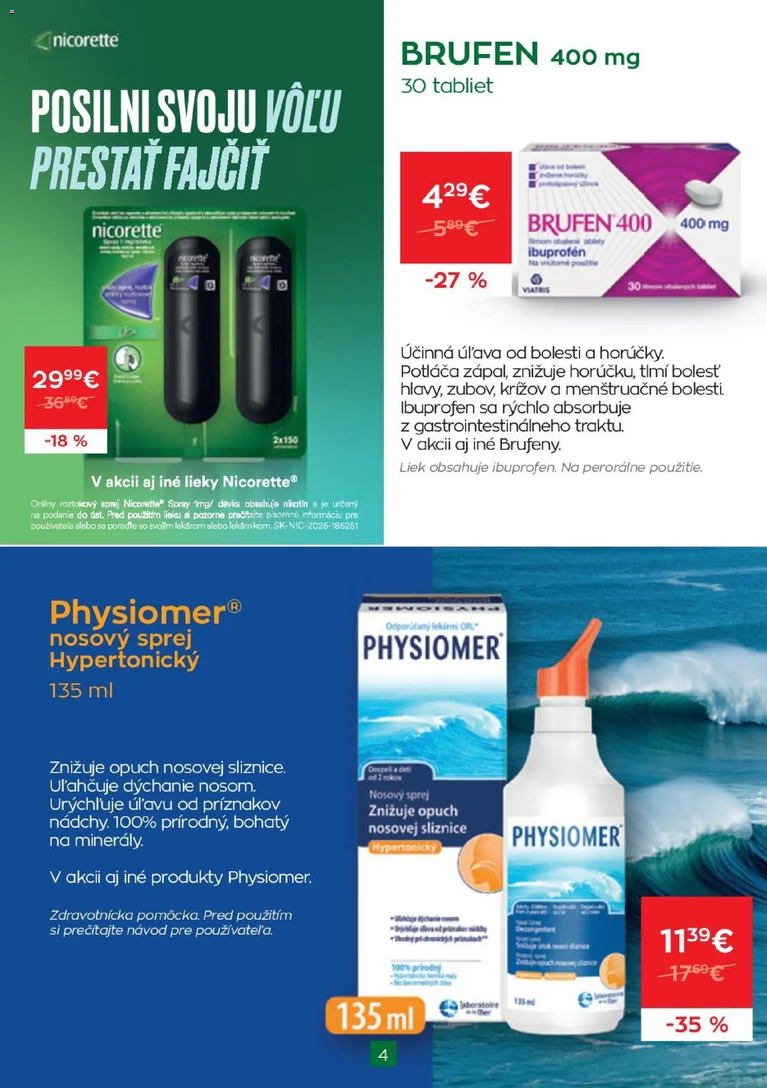 Nové Schneider lekáreň akcie – leták je platný od 01.11.2025 | Strana: 4