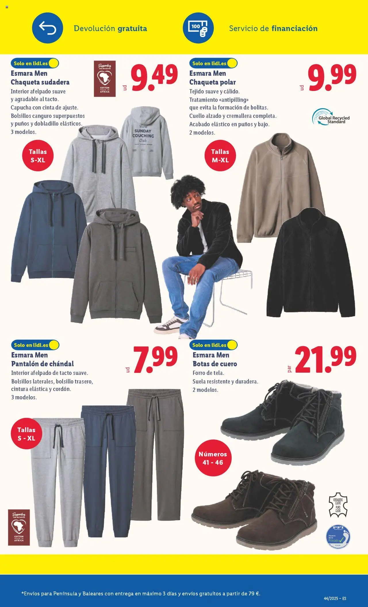 Lidl catálogo de bazar MAD │ válido desde el 27.10.2025 | Página: 21 | Productos: Sudadera, Chaqueta, Botas, Pantalón de chándal