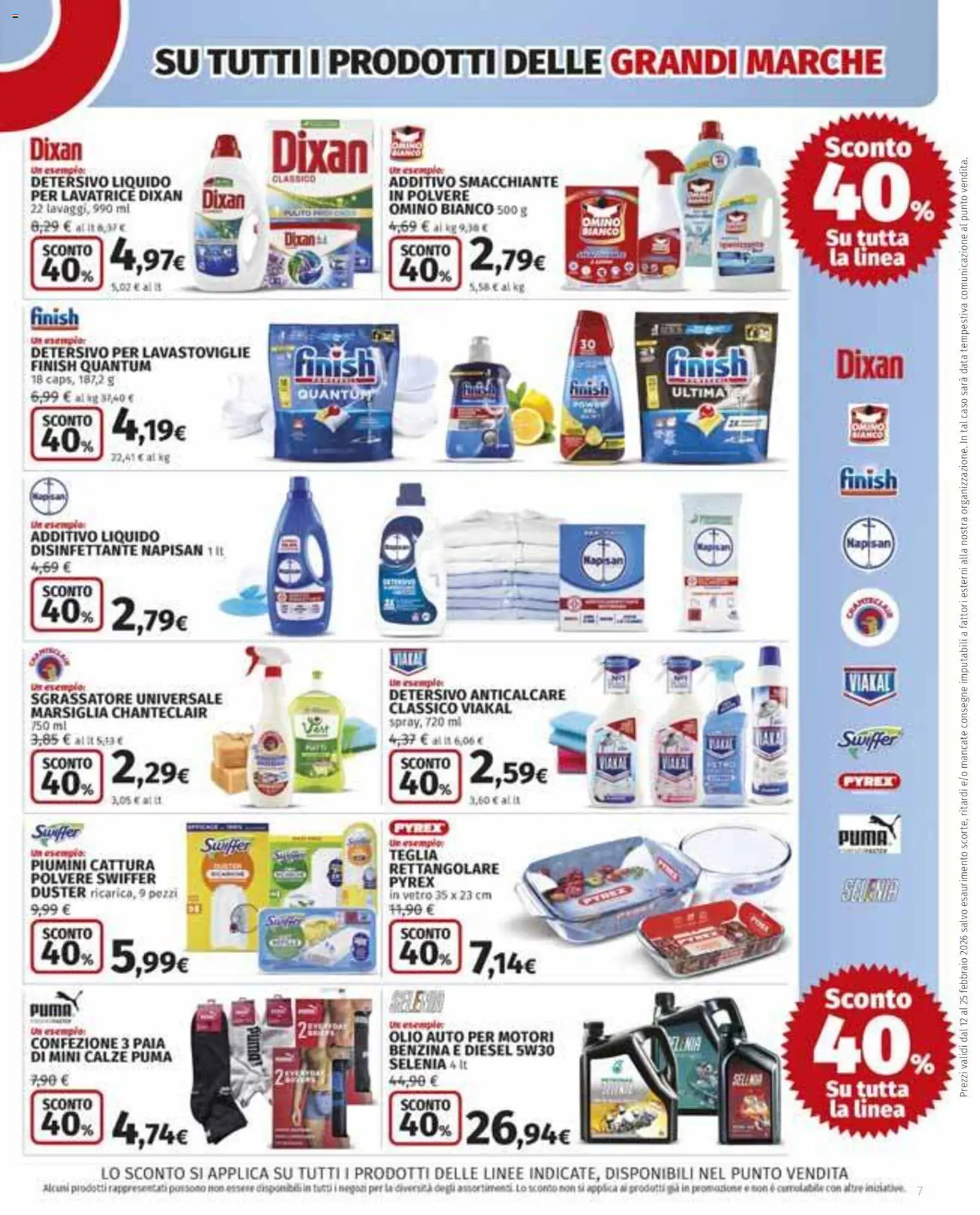 Volantino Ipercoop del 12.02.2026 | Pagina: 7 | Prodotti: Anticalcare, Sgrassatore, Lavatrice, Data