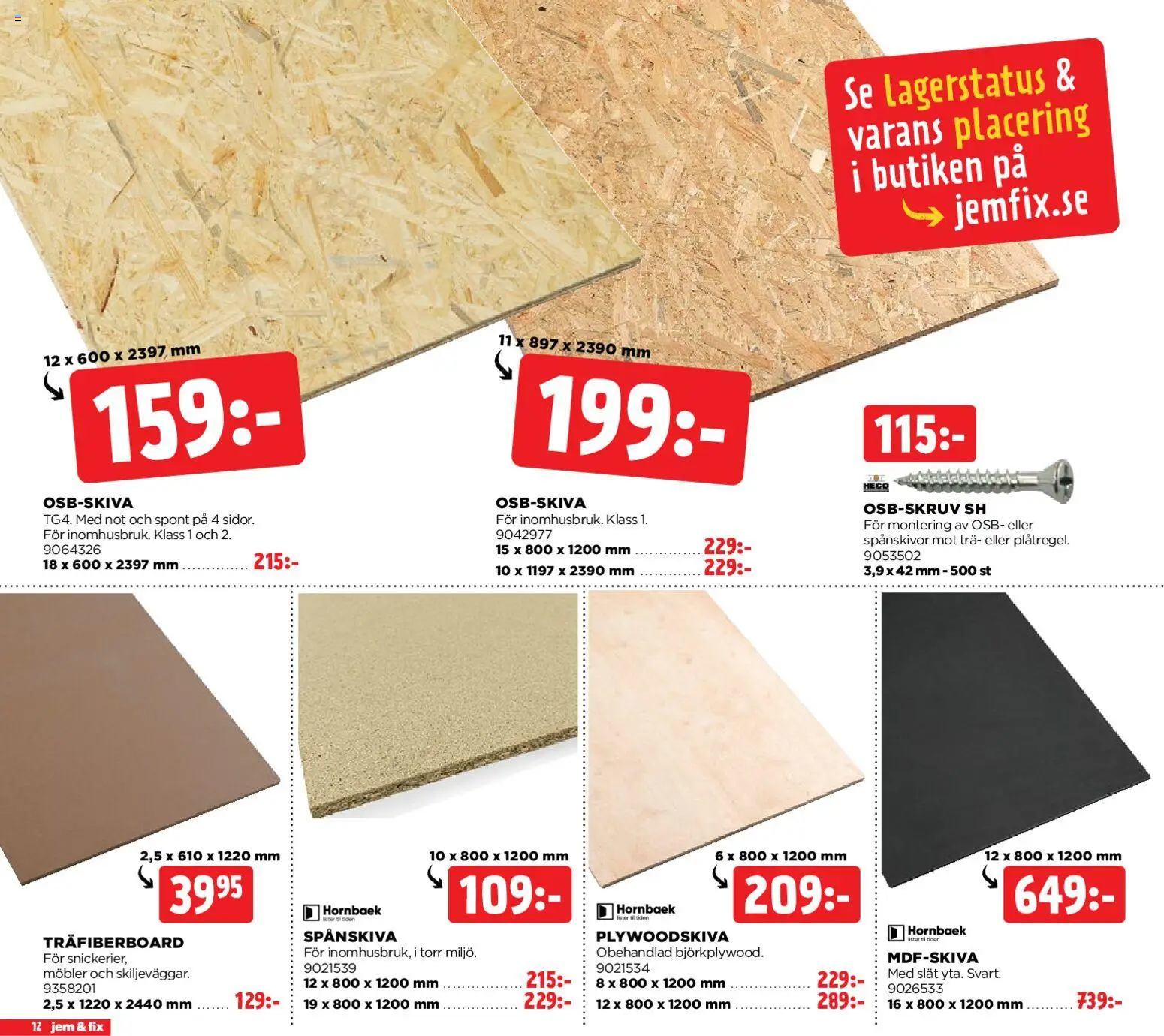 Jem & Fix reklamblad aktuell från 29.12.2025 | Sida: 12