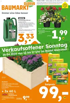 Globus Baumarkt Prospekt Weinstadt-Endersbach ab 20.04.2026 gültig