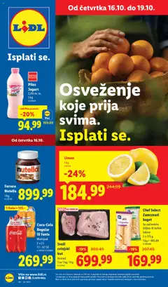 Lidl katalog - pregled Lidl kataloga - važi od 16.10.2025
