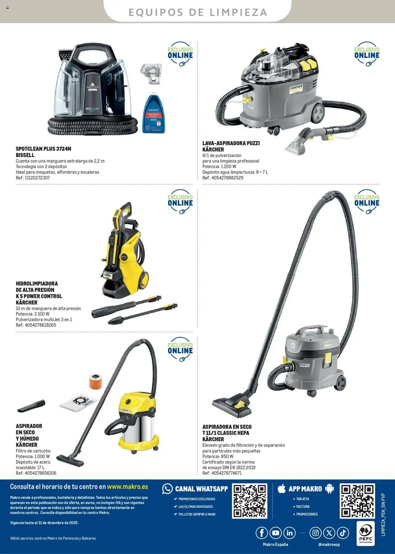 Makro - Catálogo Limpieza │ válido desde el 13.03.2025 | Página: 40 | Productos: Hidrolimpiadora, Manguera, Aspiradora, Aspirador