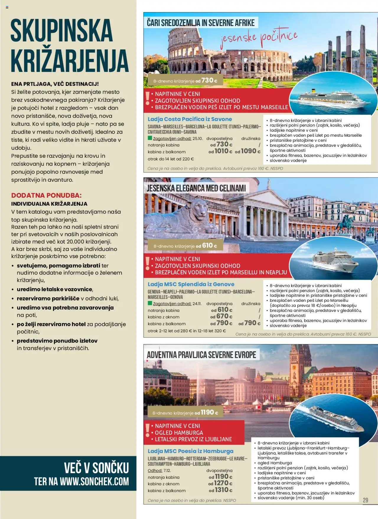 Sonček katalog potovanja │ velja od 19.06.2025 | Stran: 29