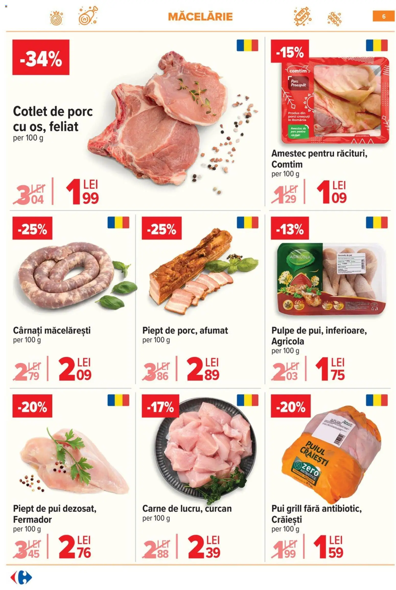 Noul catalog Carrefour – valabil de la 28.01.2026 | Pagină: 6 | Produse: Grill, Lait de coco, Hacıyatmaz Kedi Oyuncağı, Cârnați