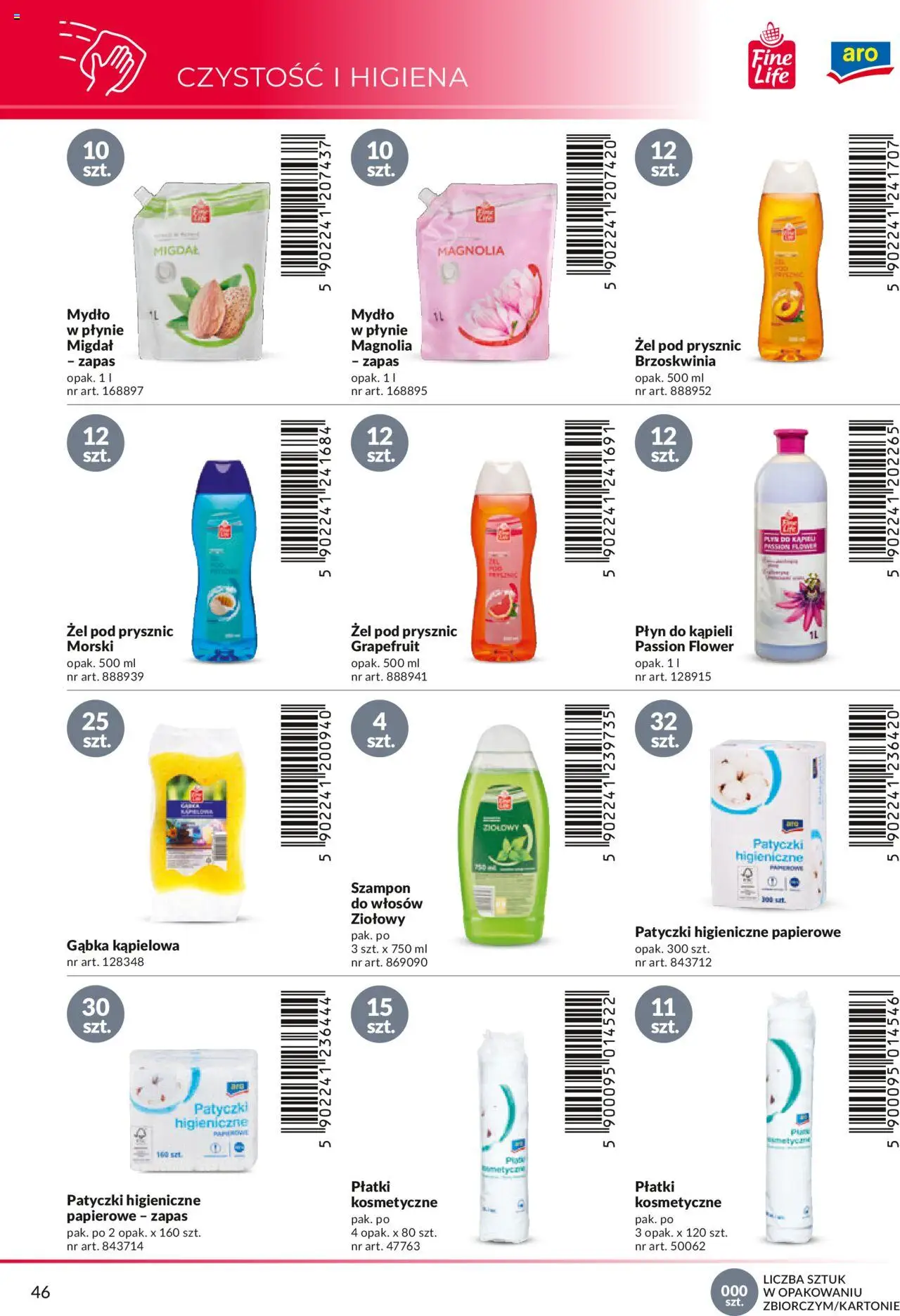 Makro Gazetka - Katalog marek własnych dla właścicieli sklepów od 18.04.2024 | Strona: 46 | Produkty: Brzoskwinia, Szampon, Płatki, Mydło