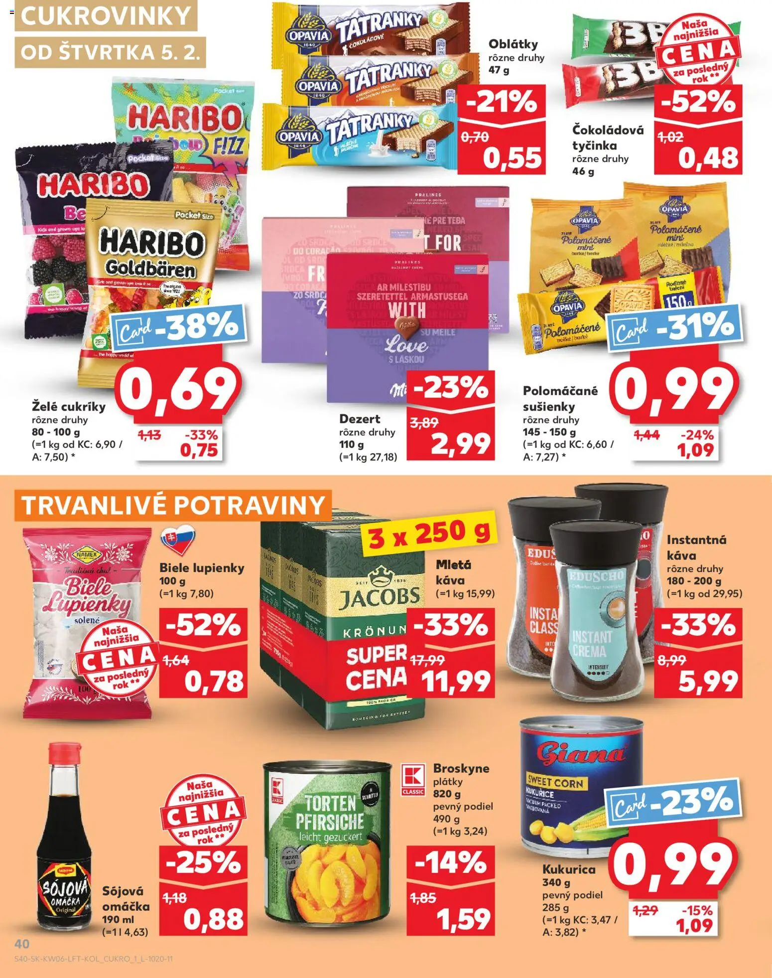 Kaufland SK akciós ujság - amely érvényes a következő dátumtól: 05.02.2026 | Oldal: 40