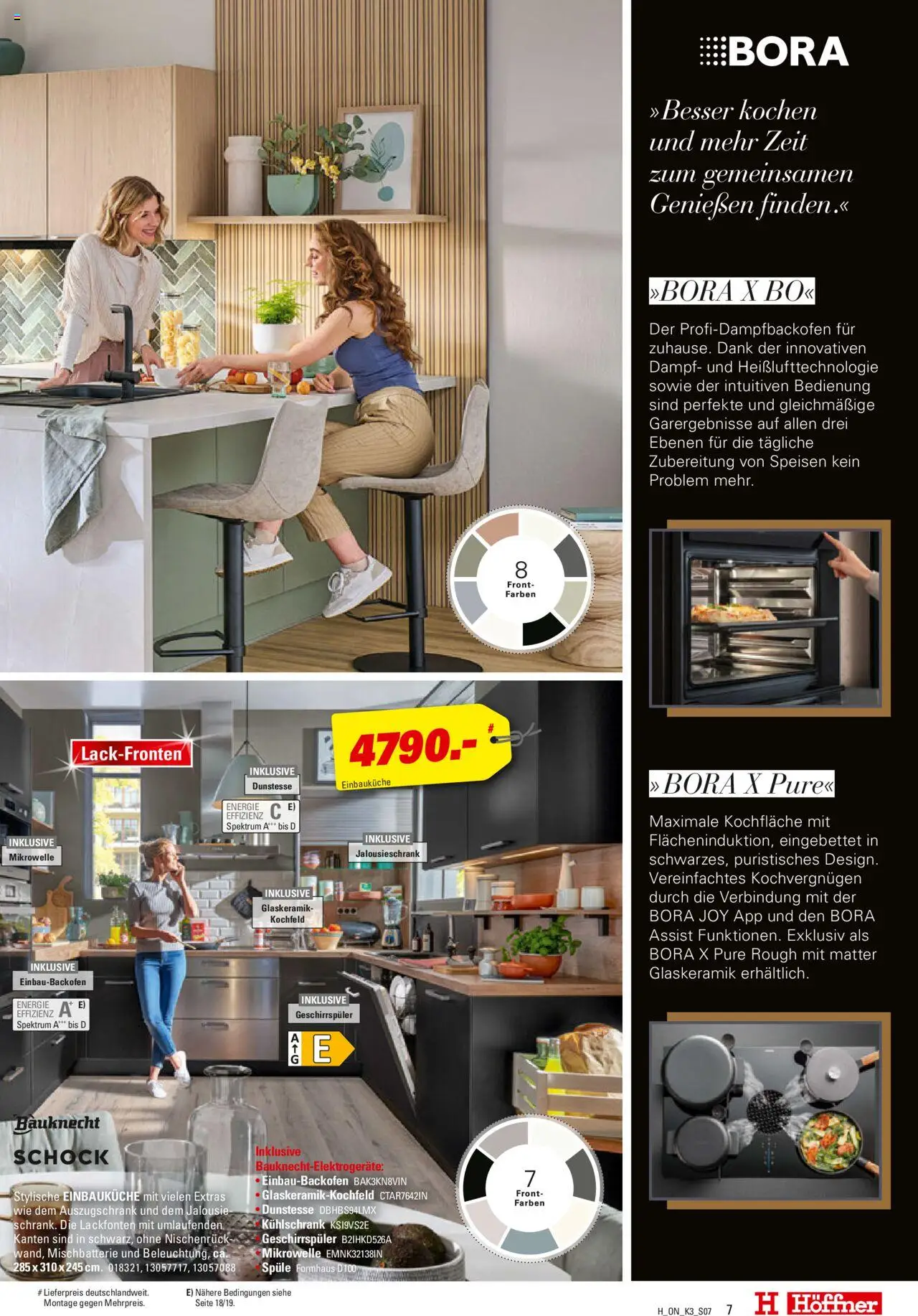 Höffner Prospekt Küchen – gültig ab 13.08.2025 | Seite: 7 | Produkte: Mikrowelle, Geschirrspüler, Kühlschrank, Kochfeld