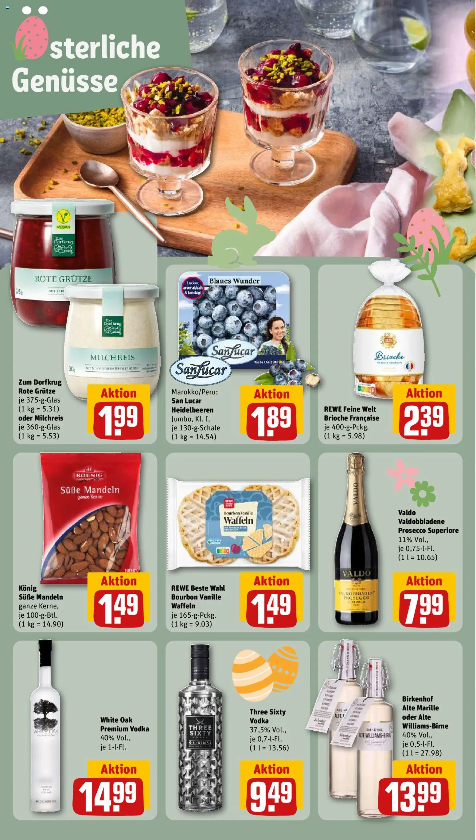 Rewe ihr Kaufpark Prospekt 	 – gültig ab 23.03.2026 | Seite: 18 | Produkte: Mandeln, Prosecco, Vodka, Bourbon