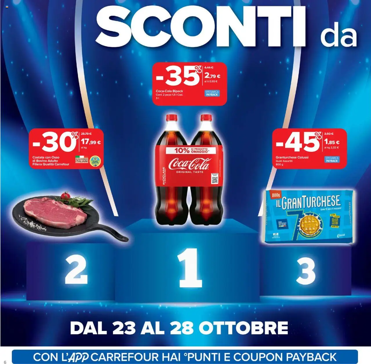 Volantino Carrefour del 20.10.2025 | Pagina: 6 | Prodotti: Bovino, Tè