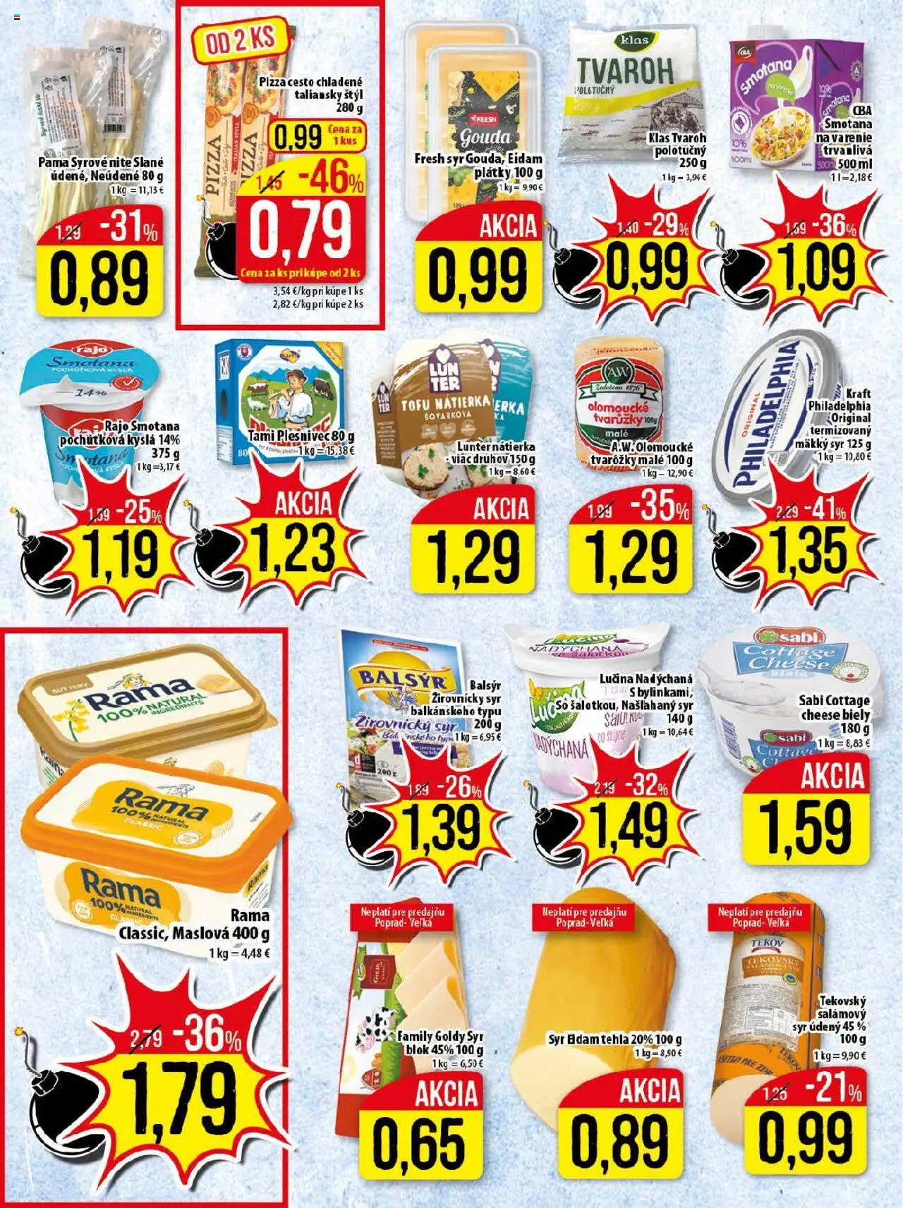 Klas leták │ platný od 18.08.2025 | Strana: 8 | Produkty: Smotana, Eidam, Tofu, Rama
