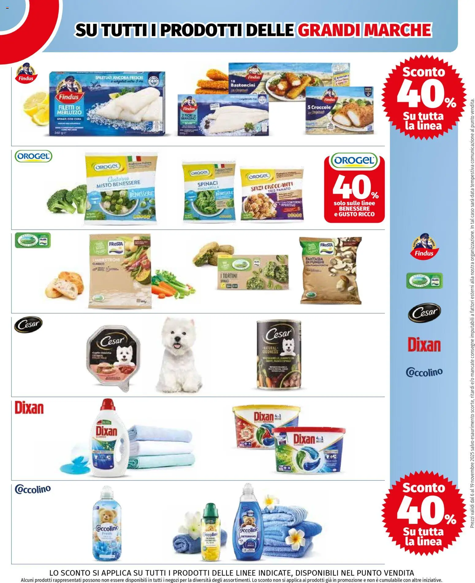 Volantino COOP del 06.11.2025 | Pagina: 5 | Prodotti: Merluzzo, Spinaci, Data