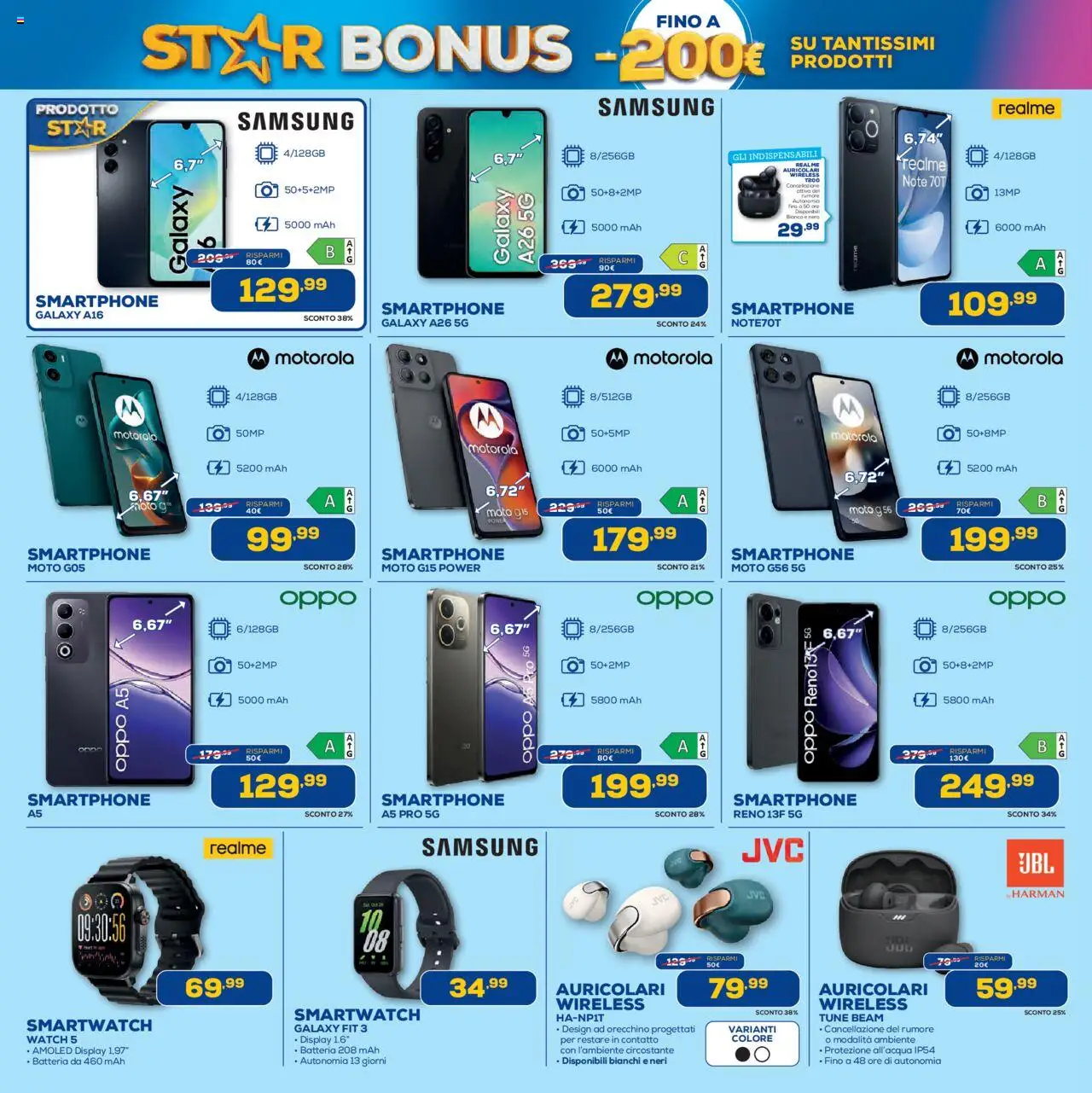 Volantino Euronics del 25.09.2025 | Pagina: 4 | Prodotti: Auricolari, Smartphone, Batteria, Samsung
