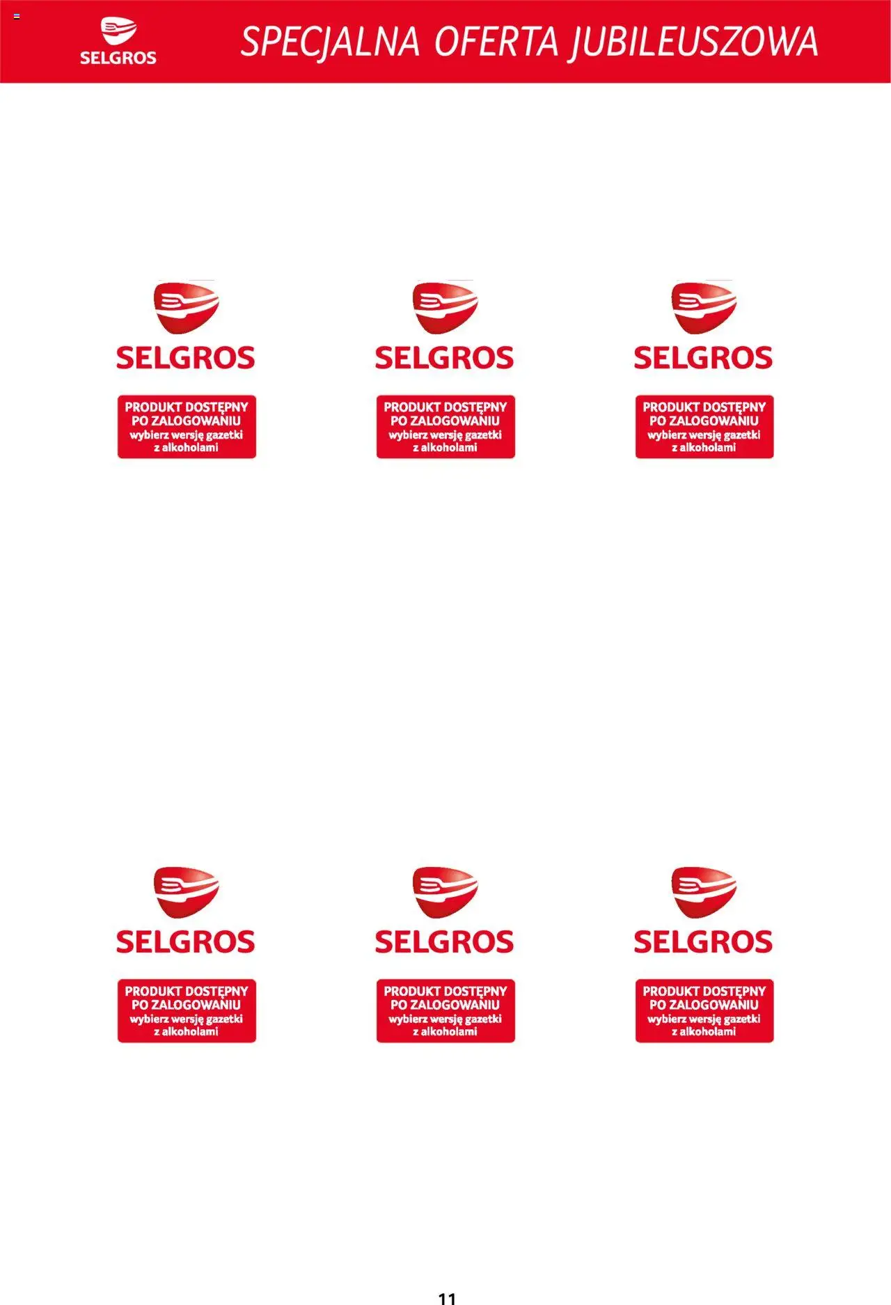 Selgros cash&carry Gazetka - Specjalna oferta jubileuszowa od 31.07.2025 | Strona: 11
