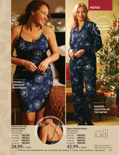 Pré-visualização Camisa de Dormir Celestial (Moda), 95% poliéster, 5% elastano. válido de 01.11.2025 | Página: 157 | Produtos: Camisa