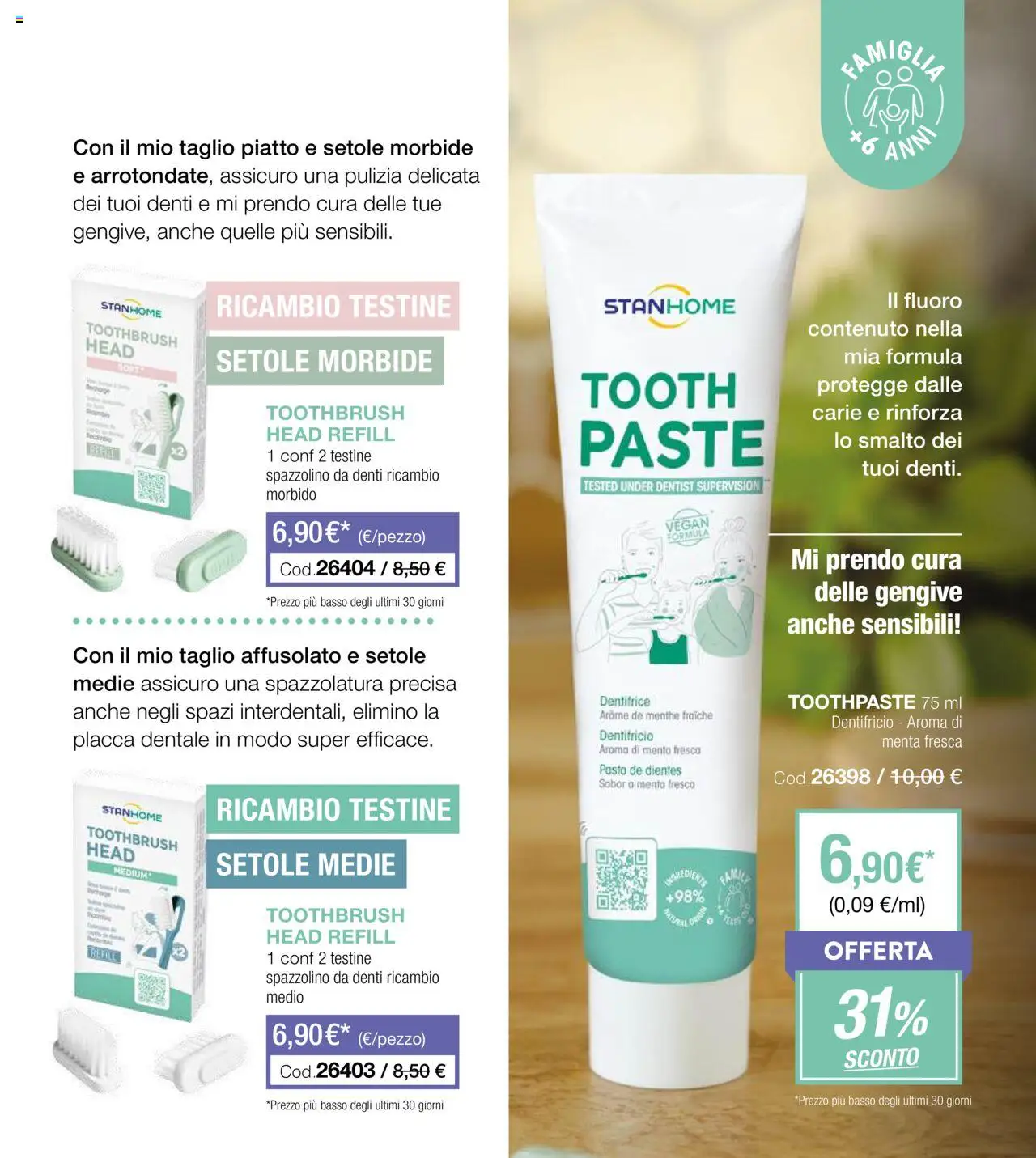 Volantino Stanhome del 05.08.2025 | Pagina: 77 | Prodotti: Dentifricio, Spazzolino, Pasta, Menta