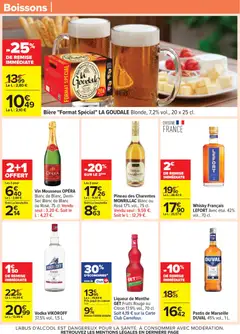 Carrefour - Prévisualisation de Carrefour catalogue semaine 45 valide à partir de 04.11.2025 | Page: 45 | Produits: Goudale, Citron, Liqueur de Menthe, Liqueur