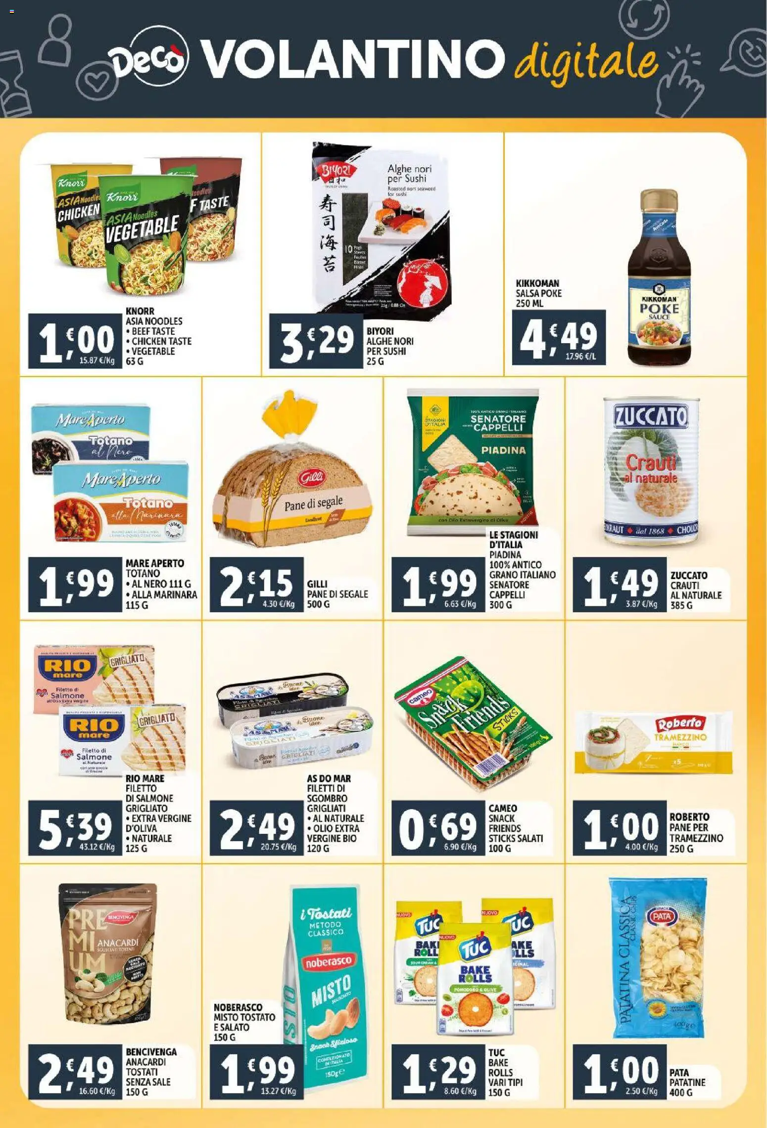 Volantino Decò del 30.01.2026 | Pagina: 25 | Prodotti: Sale, Tramezzino, Sgombro, Sushi