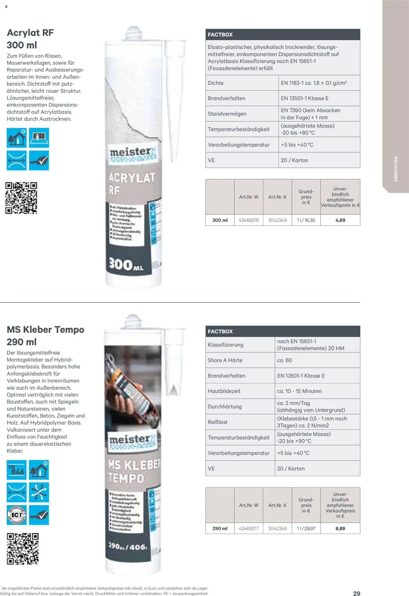 Lagerhaus  Meister Katalog 2026 gültig ab 02.01.2026 | Seite: 29