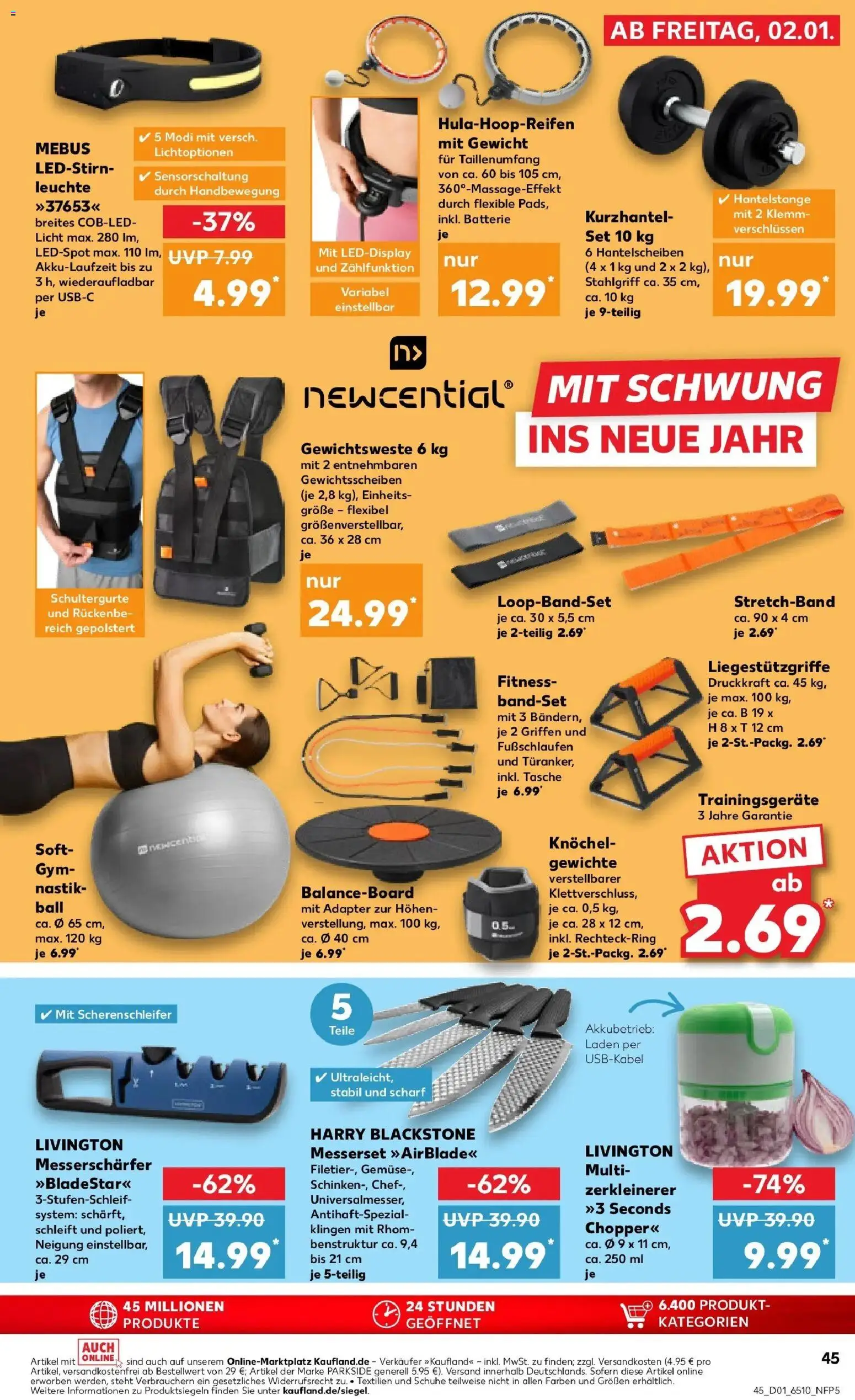 Kaufland prospekt Lörrach	 – gültig ab 02.01.2026 | Seite: 45 | Produkte: Tasche, Adapter, Gewicht, Batterie