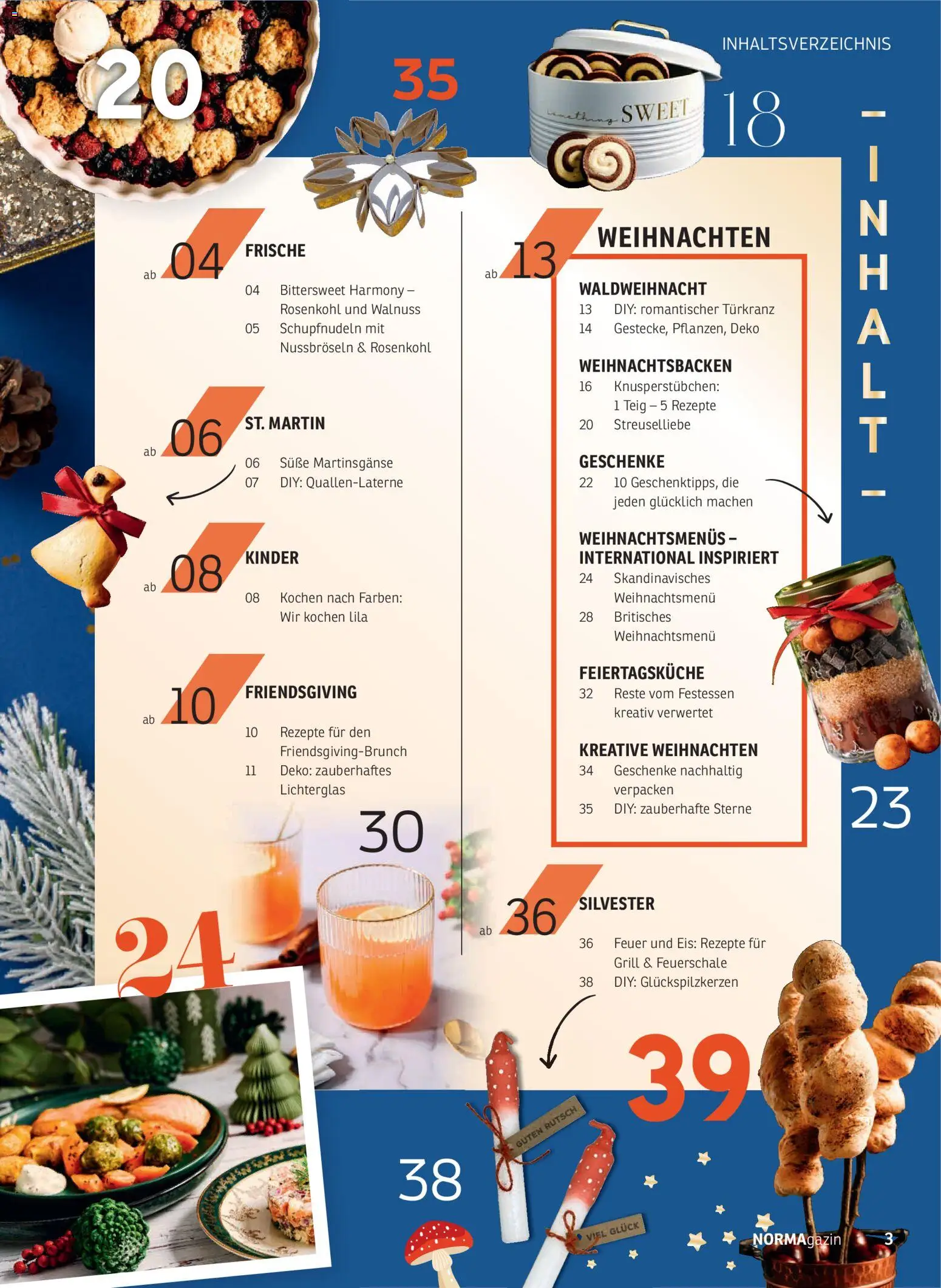 Norma NORMAgazin November/Dezember 2025 – gültig ab 01.11.2025 | Seite: 3 | Produkte: Grill, Eis