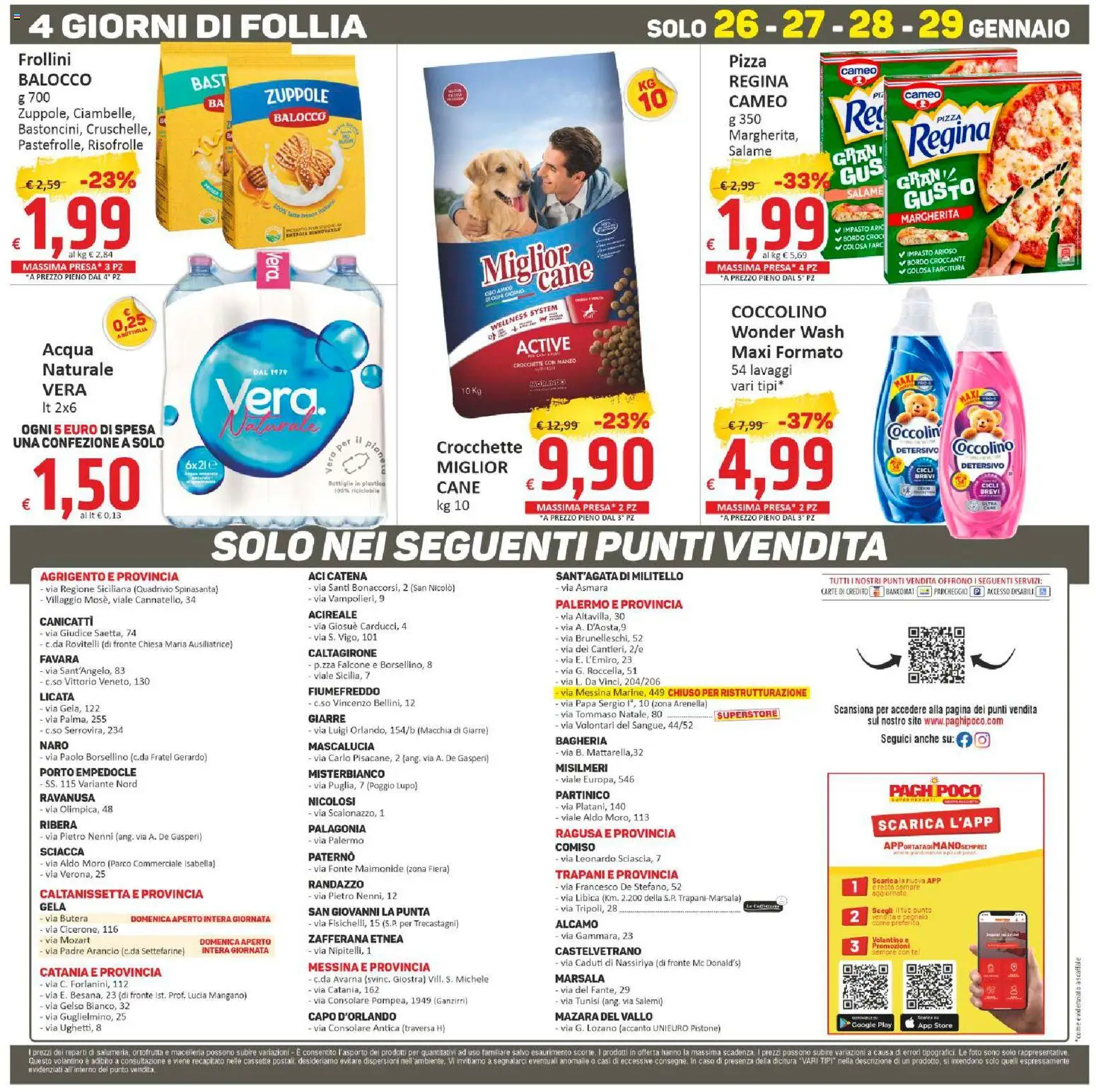 Volantino Paghi Poco del 19.01.2026 | Pagina: 20 | Prodotti: Tè, Manzo, Crocchette, Frollini